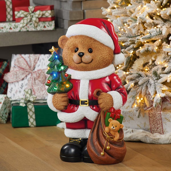 クマのグリーター高さ約64cm Bear Greeter with Presents - 置物 クマのグリーター高さ約64cm Bear Greeter with Presents - 置物