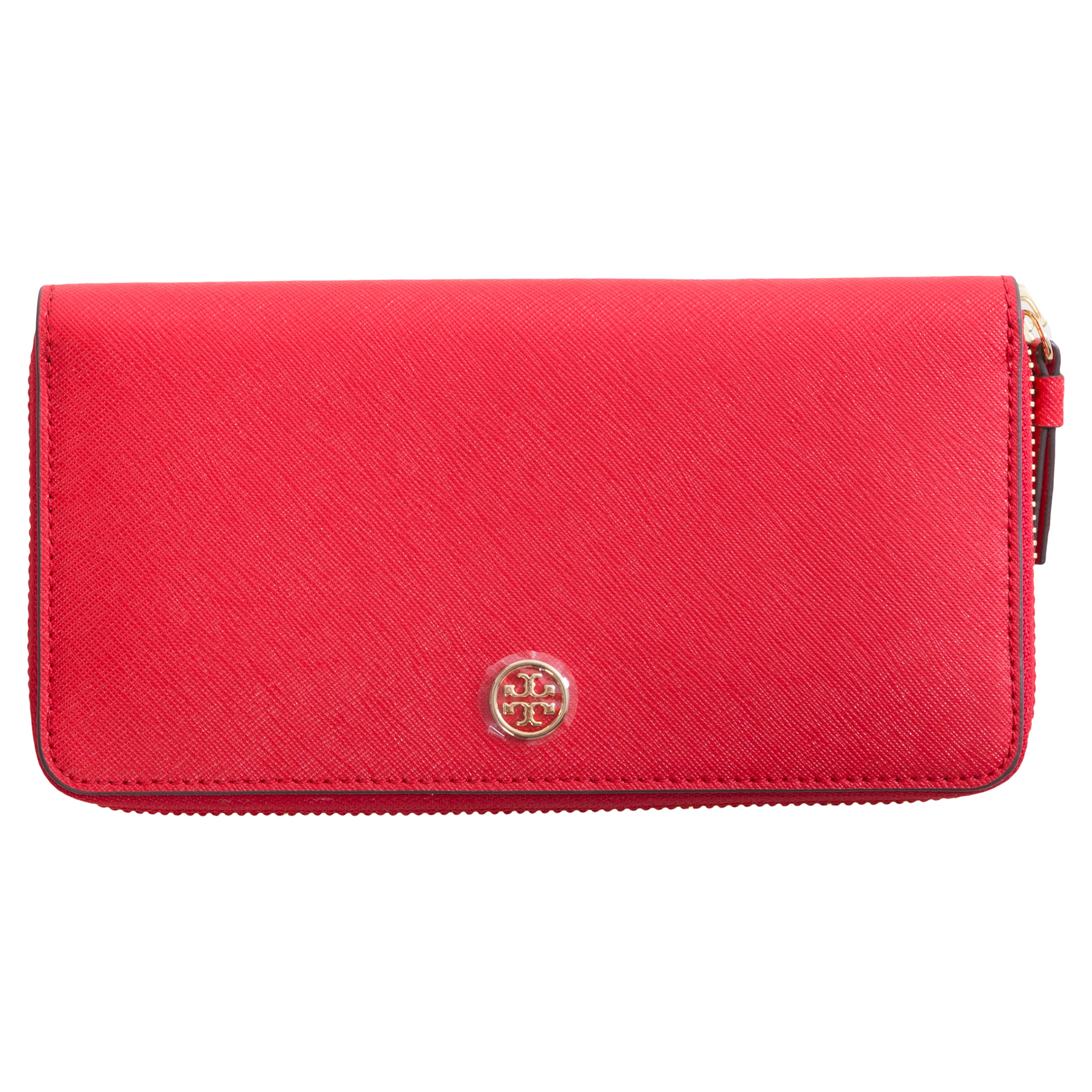 Tory Burch Robinson Zip Continental Wallet, Red | Costco