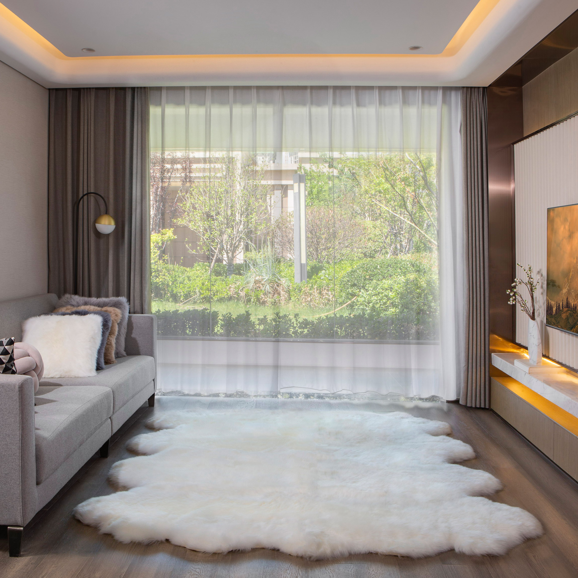 Windward Octo Sheepskin Rug