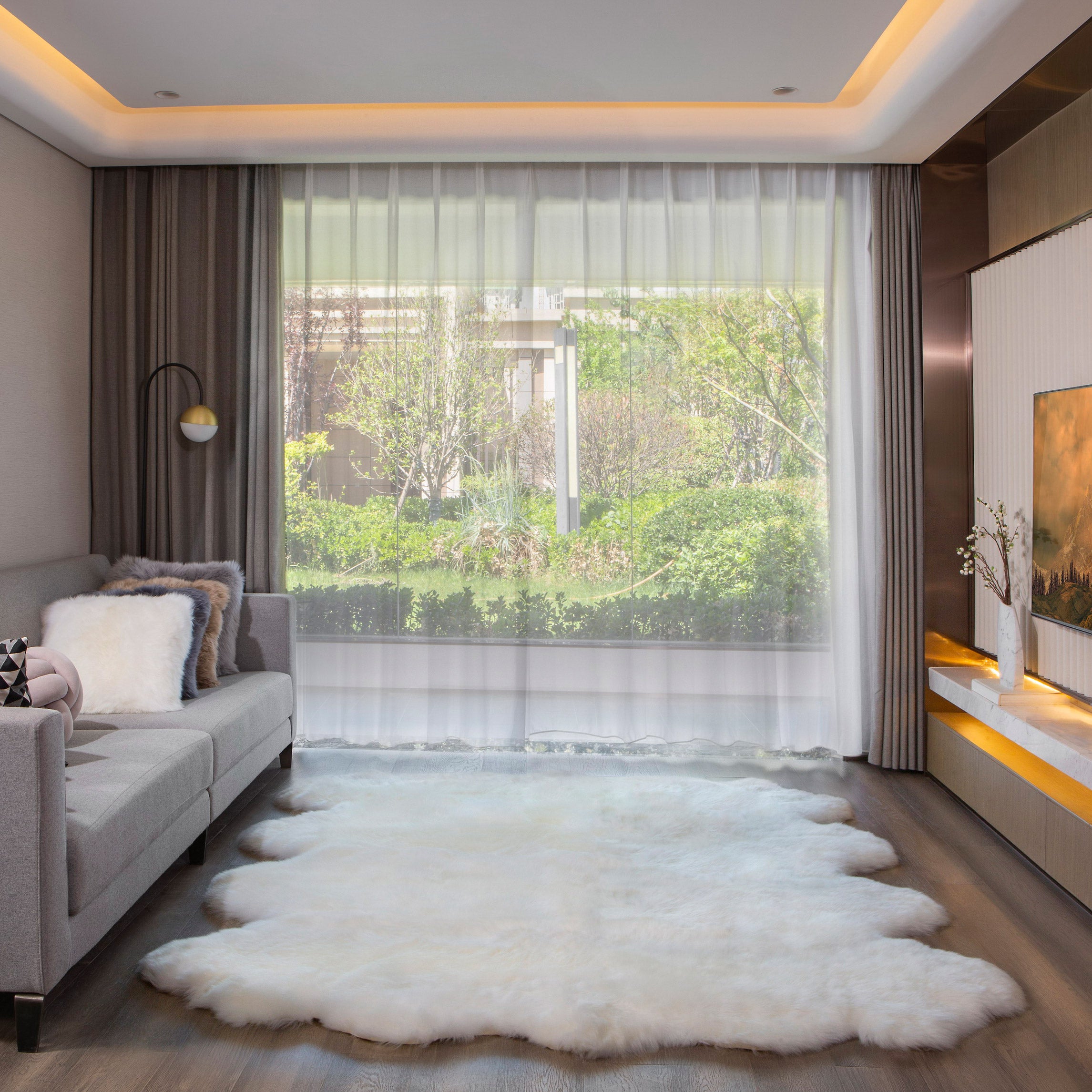 Windward Octo Sheepskin Rug | Costco