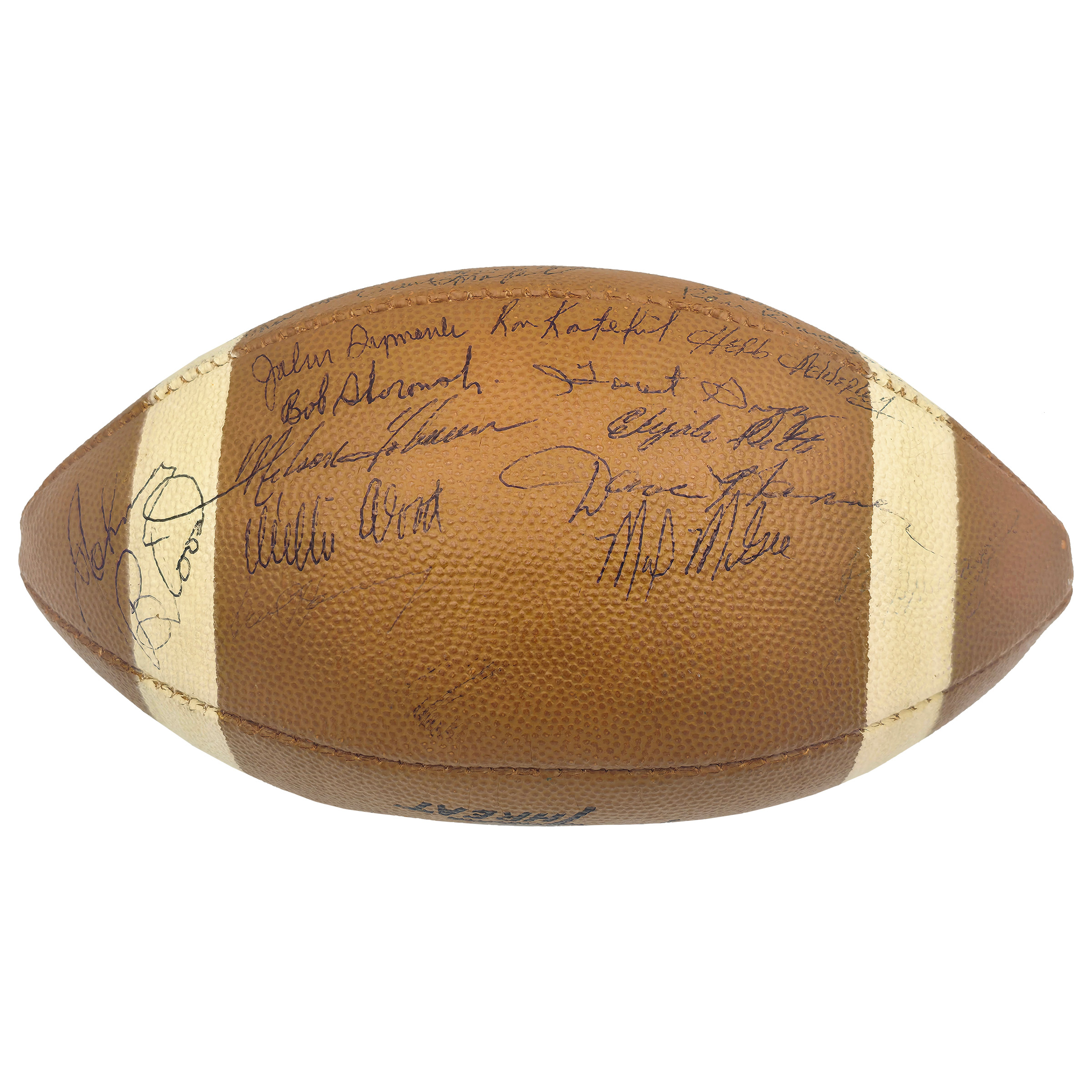 1962 NFL Champions Green Bay Packers Team Autographed Football