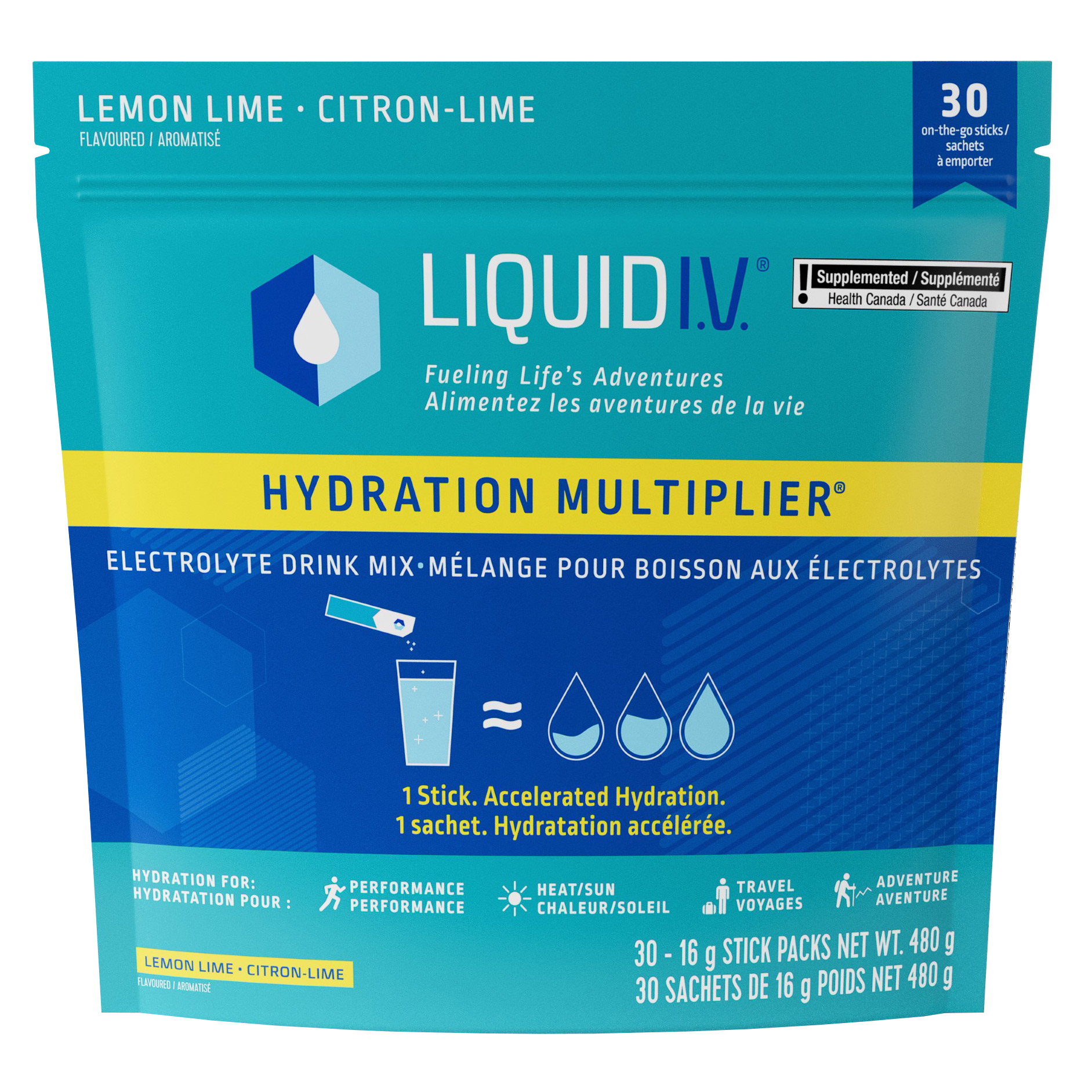 Liquid I.V. Citron Lime, 30 x 16 g