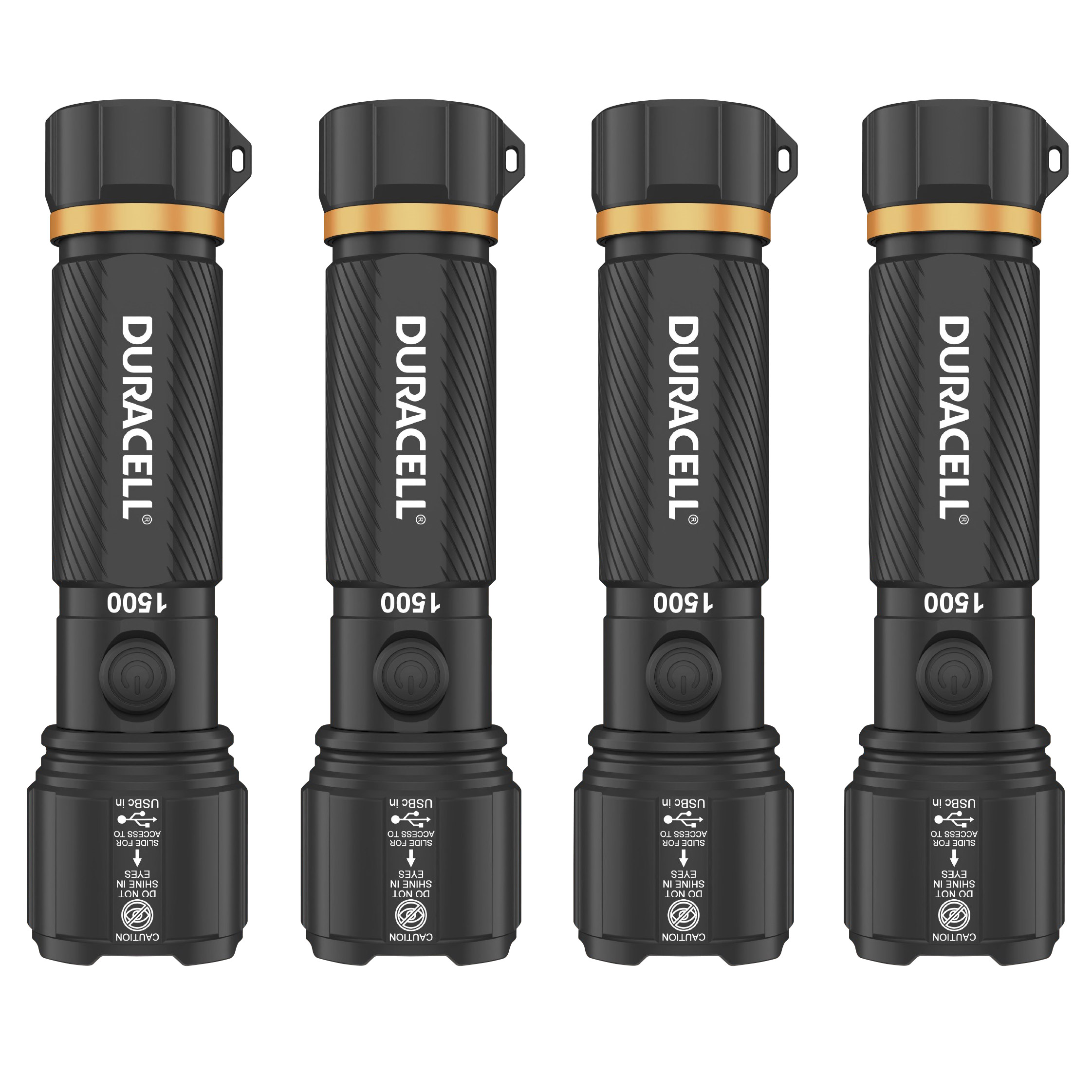 Duracell 1500 Lumen Flashlight 4-pack