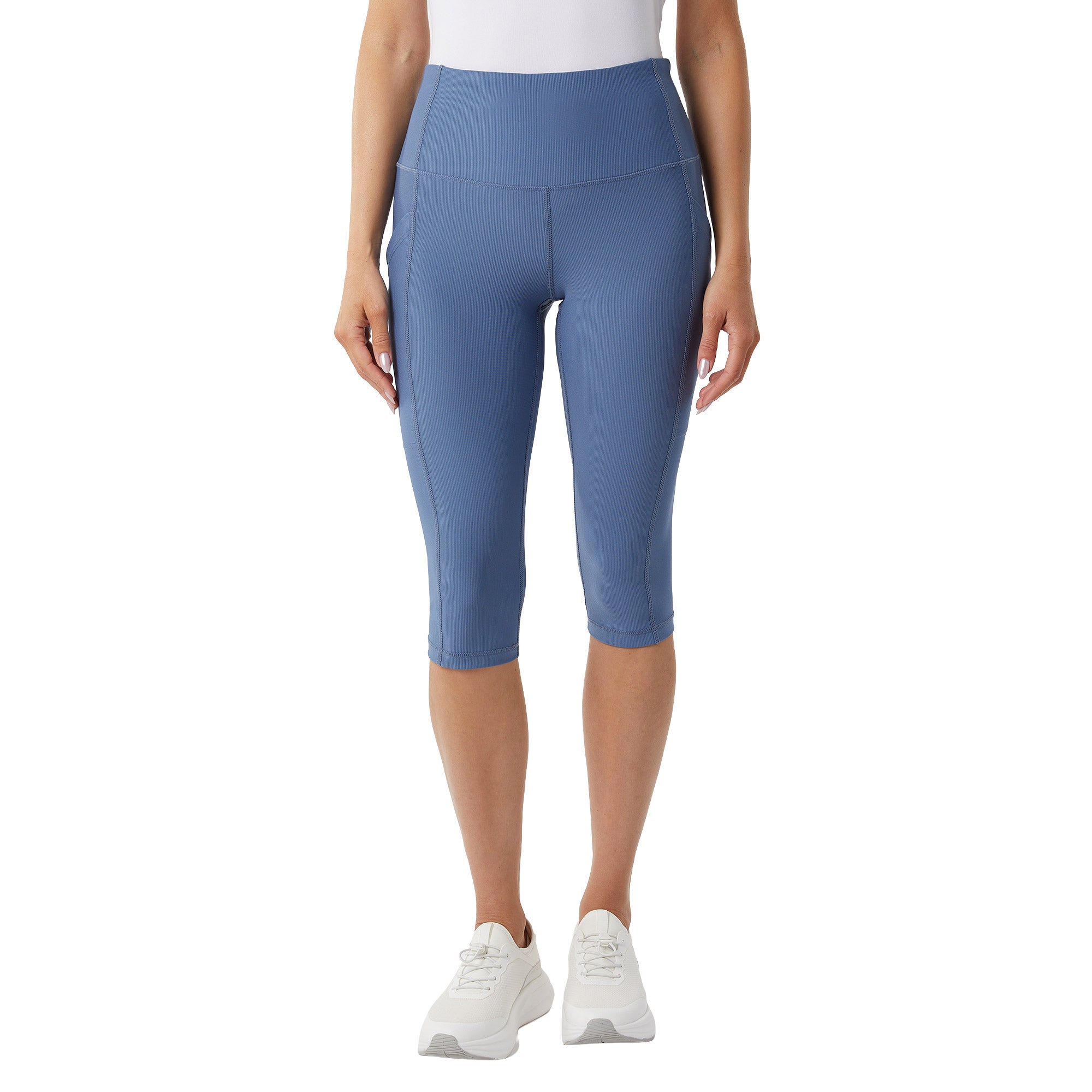 32 Degrees Women’s Ribbed Crop Legging Side Pockets