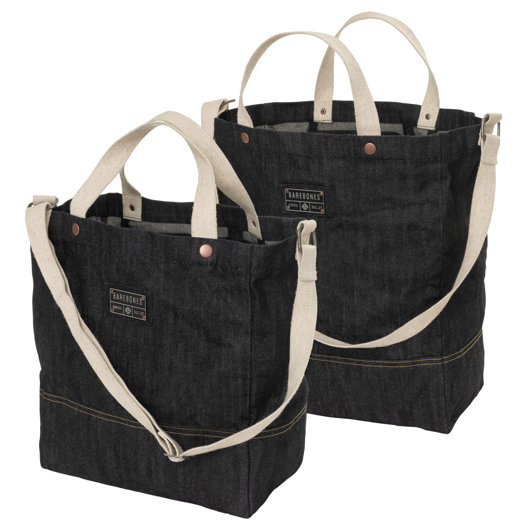 Barebones Neelum 2-piece Denim Tote Set | Costco