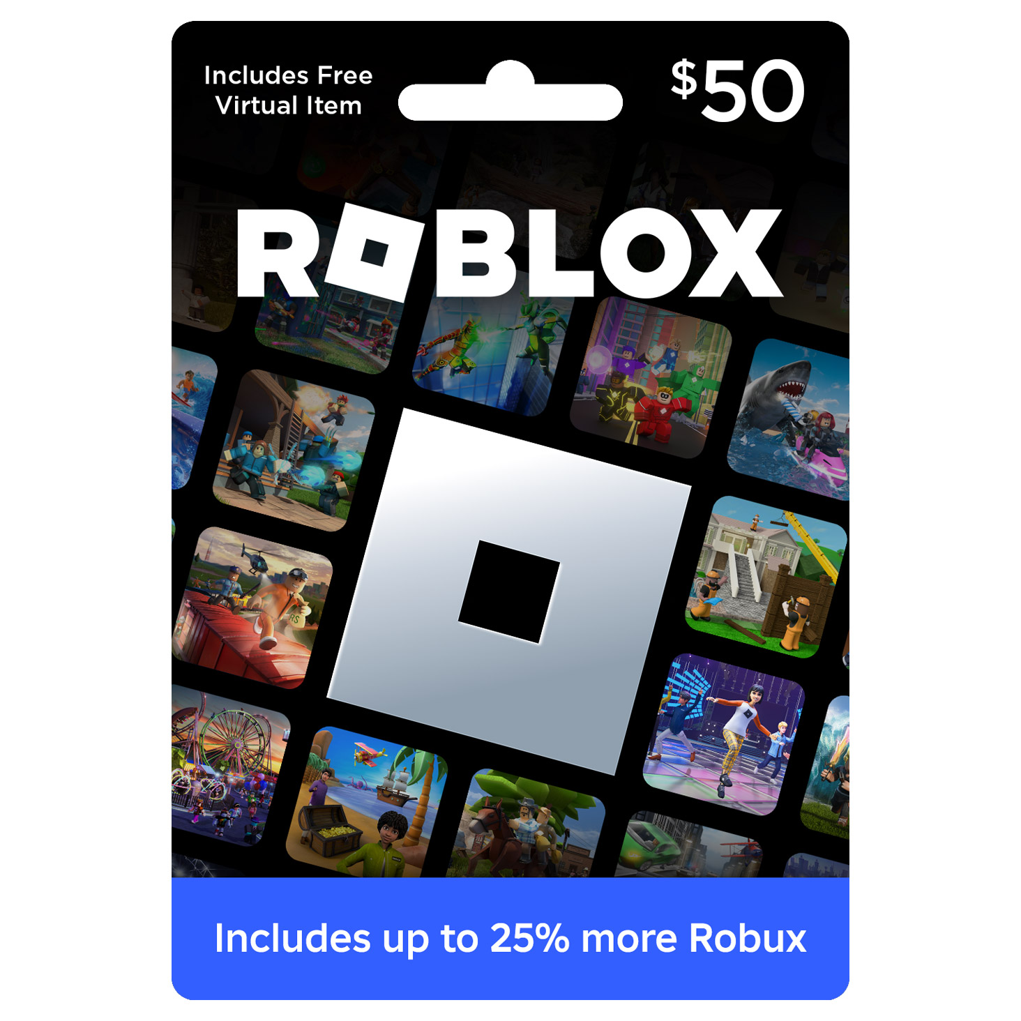 Roblox - $50 Gift Card Digital Download  Includes Exclusive Virtual Item