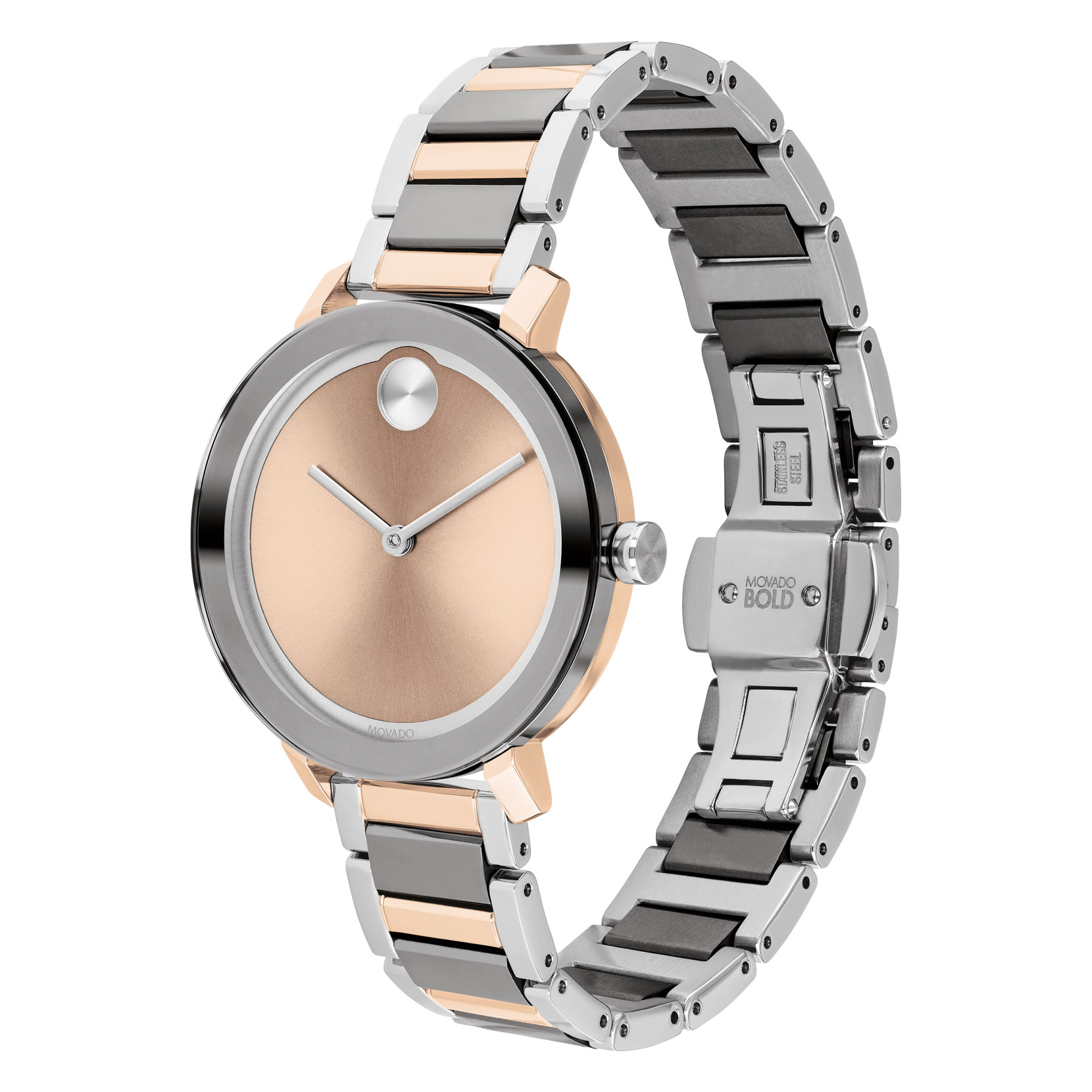 Rose Gold Movado Outlet Return Policy Imber Oval Watch, Swiss Made