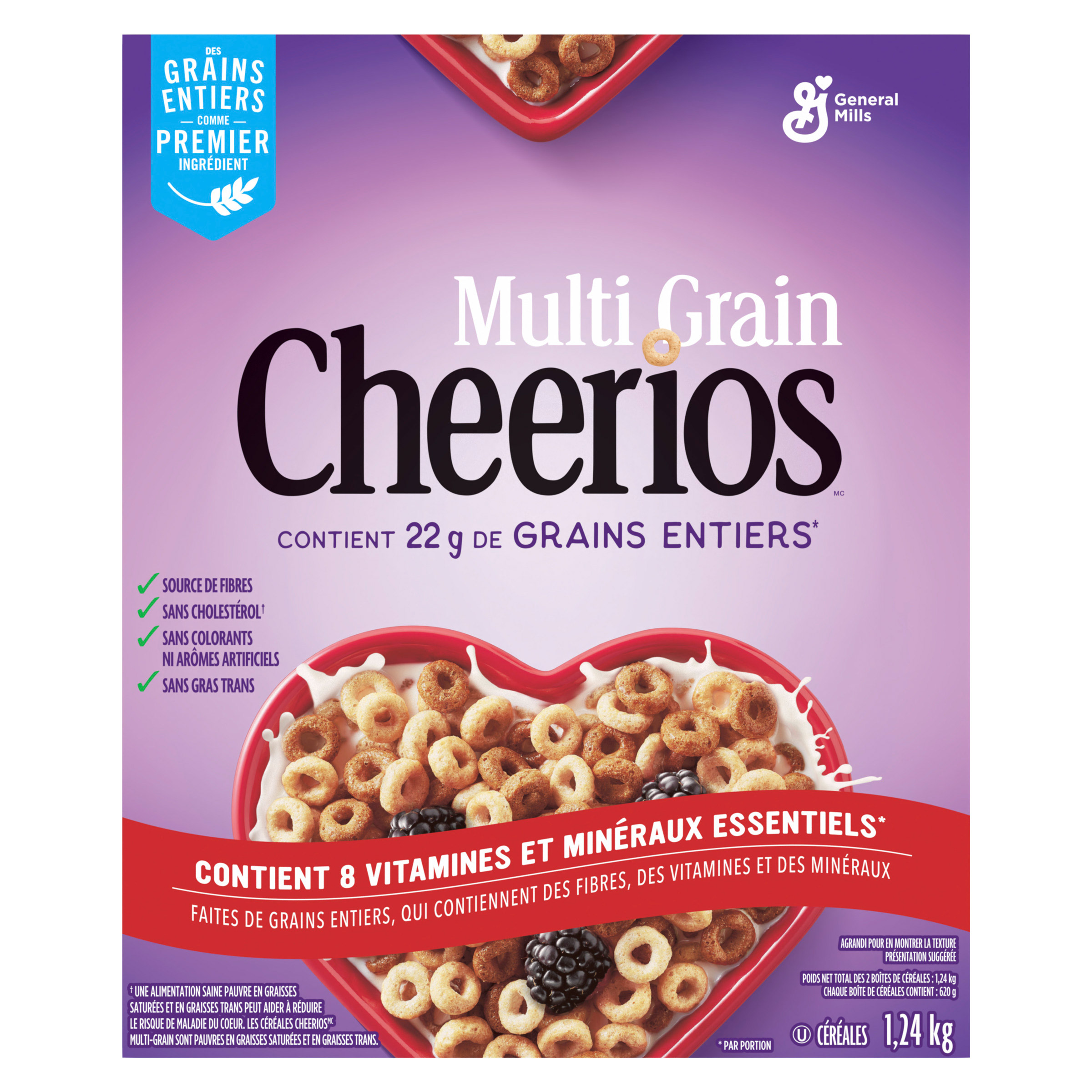 Céréales Cheerios multi grain de General Mills
