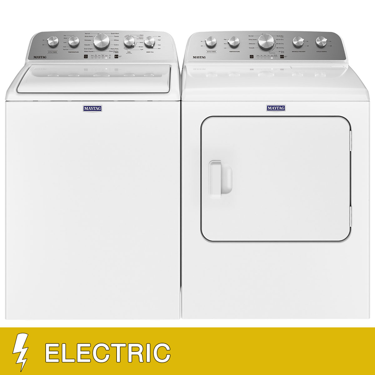 Maytag 4.5 cu. ft. Top Load Washer with Extra Power and 7.0 cu. ft. ELECTRIC Dryer