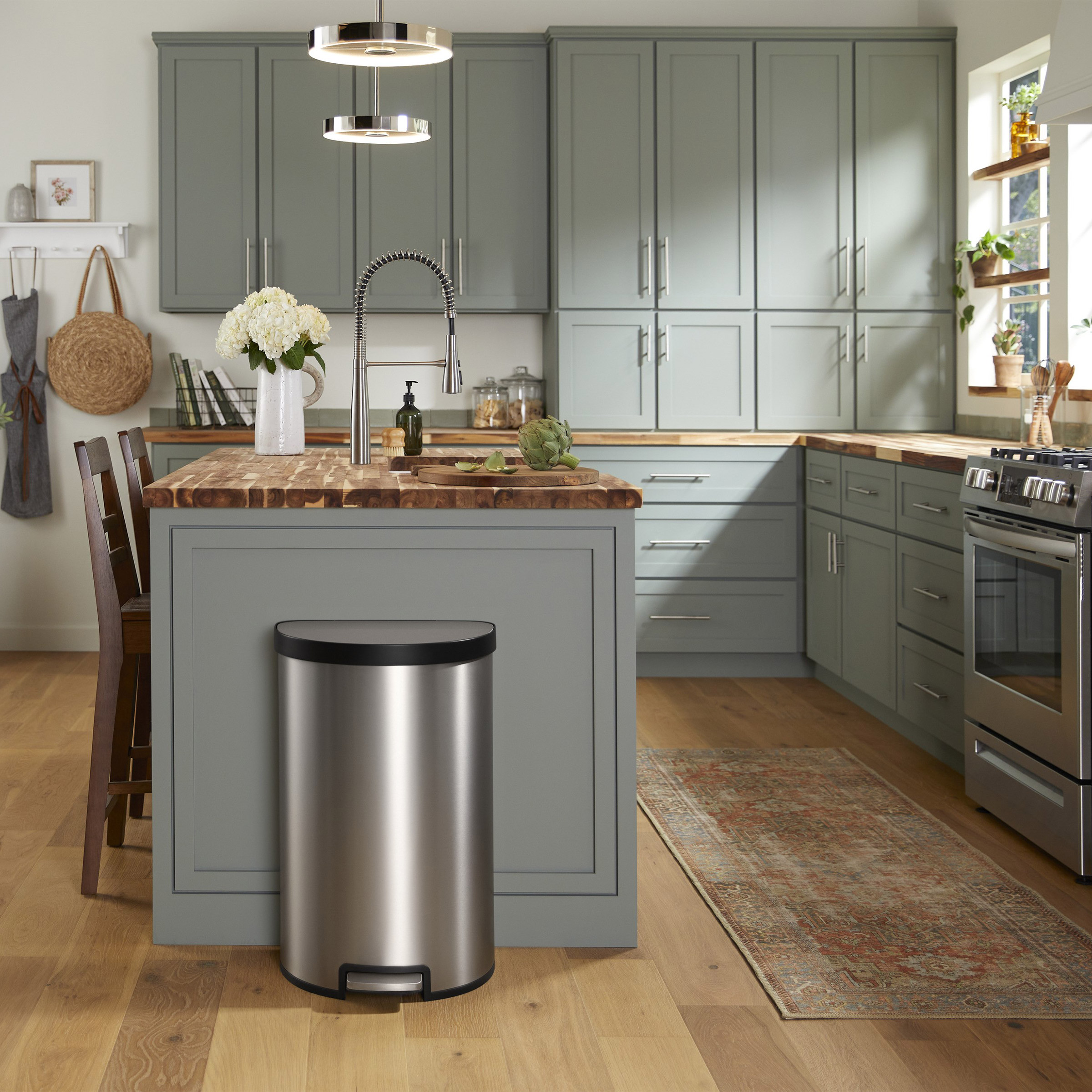 Kohler 45L Stainless Steel Step Trash Can 