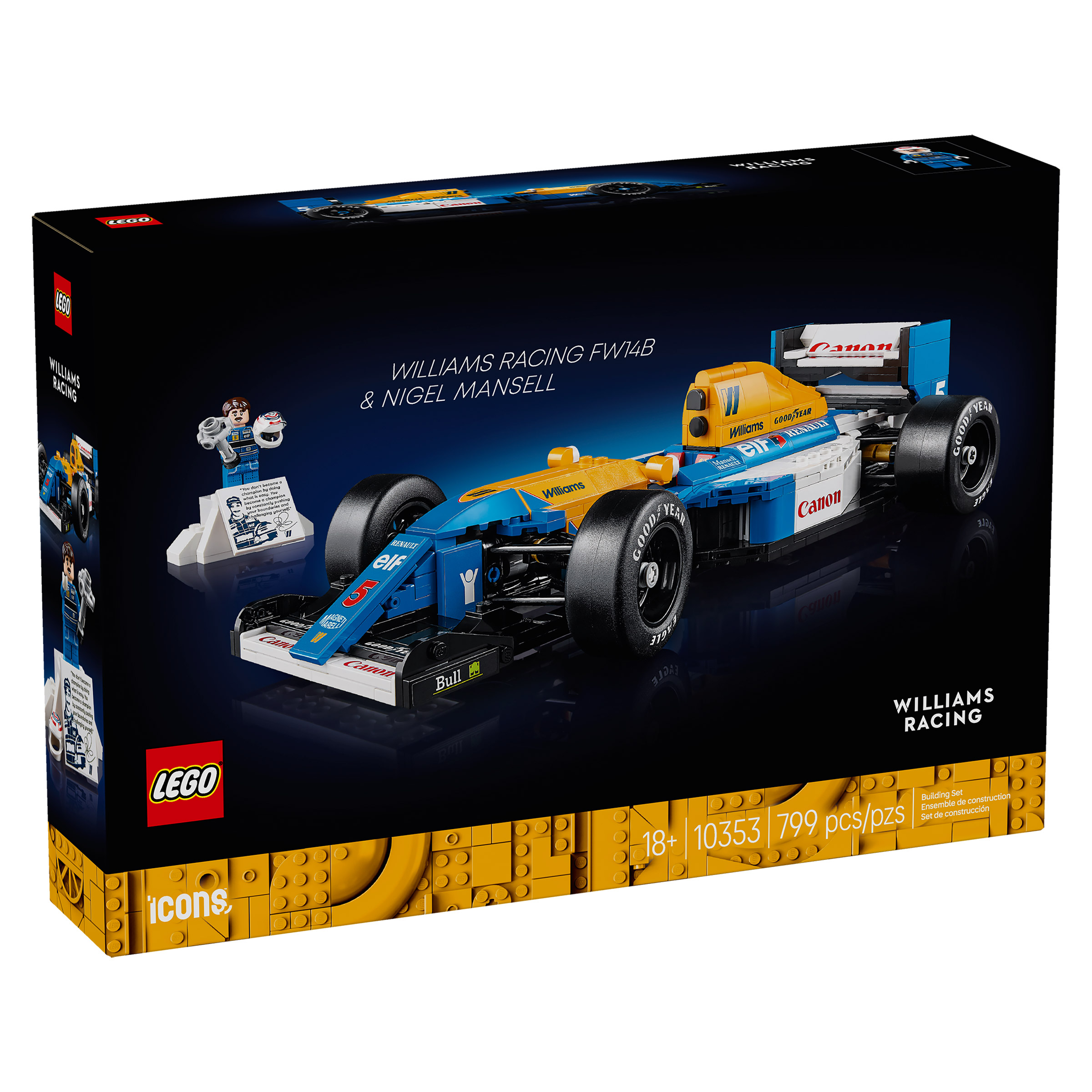 LEGO Icons Williams Racing FW14B & Nigel Mansell 10353 | Costco