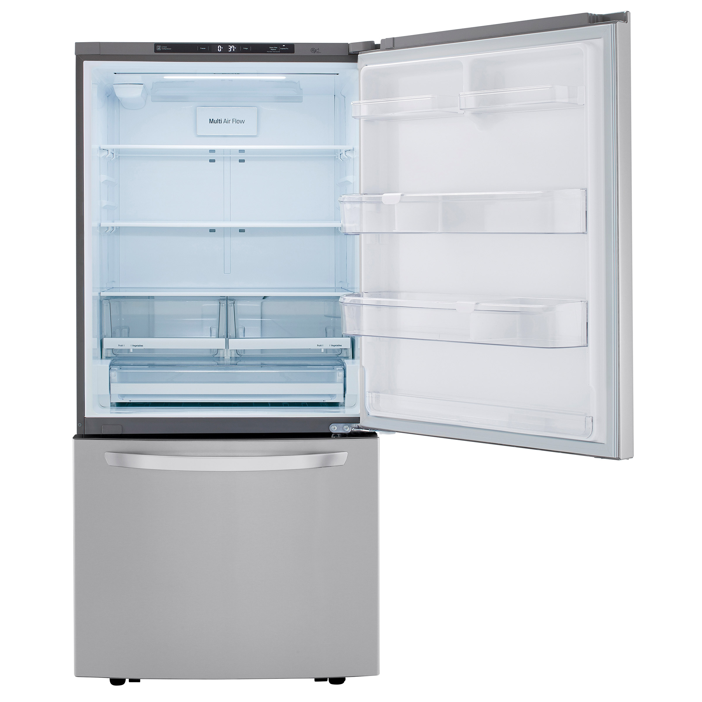 LG 33 in. 26 cu. ft. Smudge-Resistant Stainless Steel Two