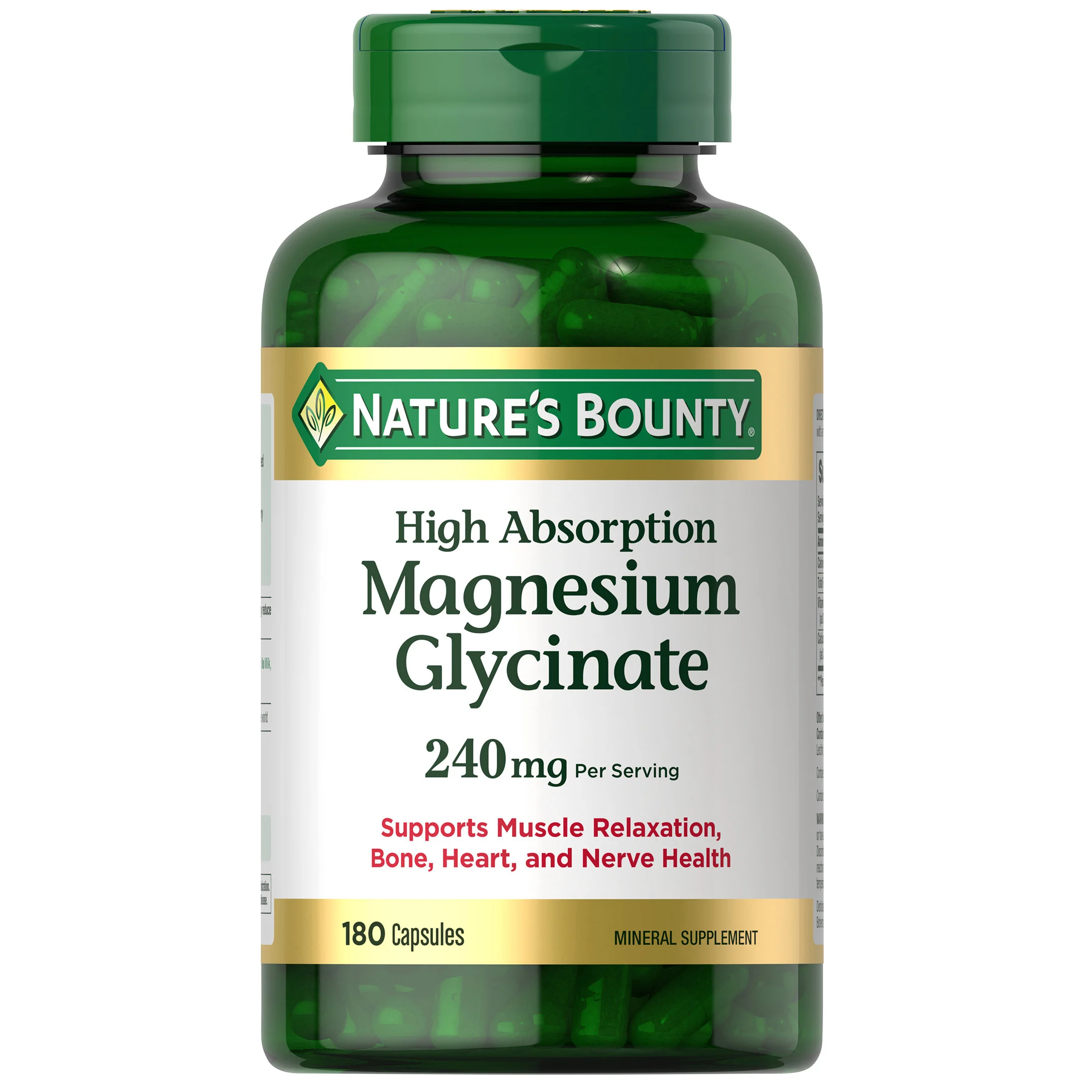 glutathione tablets costco Nature's Bounty Magnesium Glycinate 240 mg, 180 Capsules