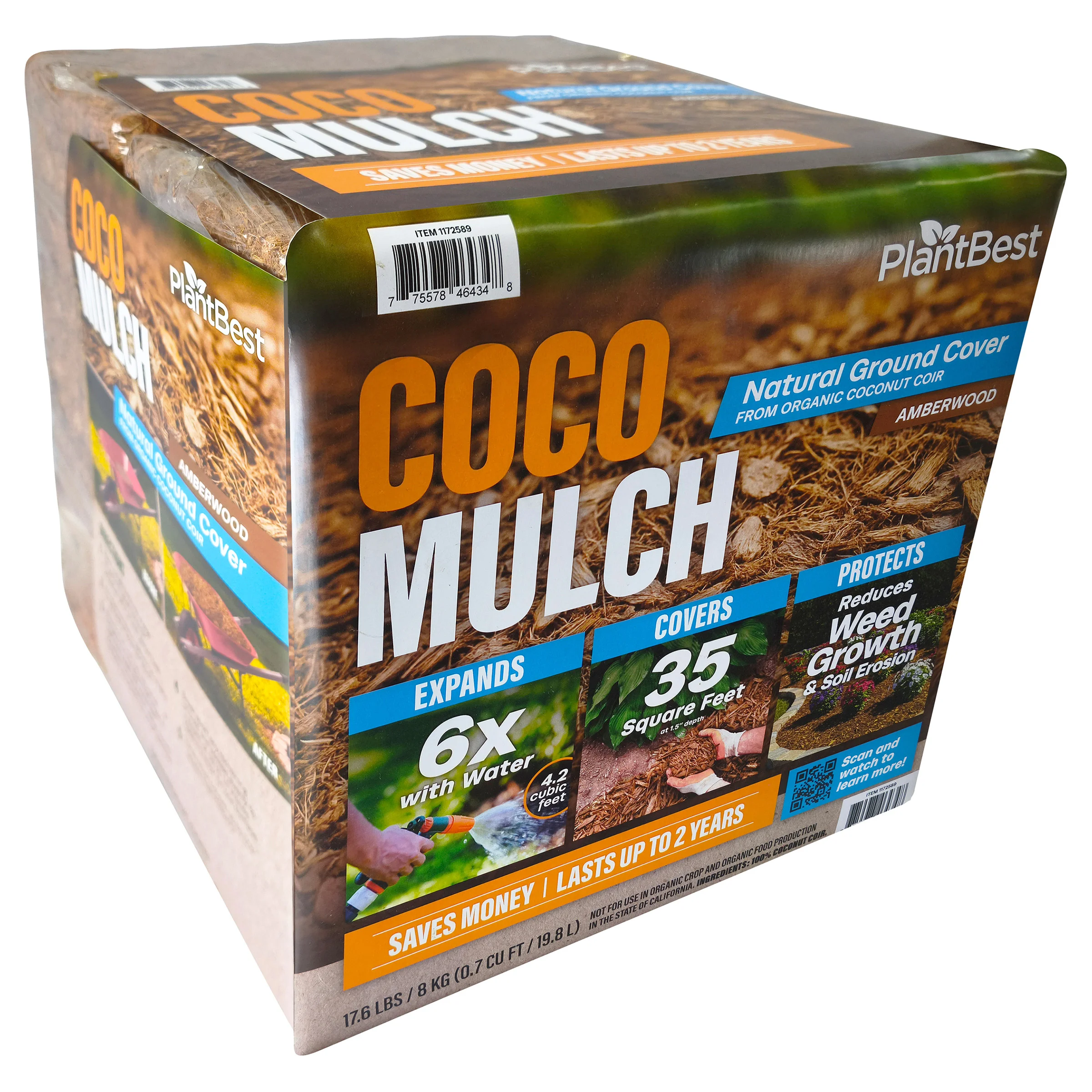 MegaMulch Expanding Coconut Coir, 2-pack | Costco