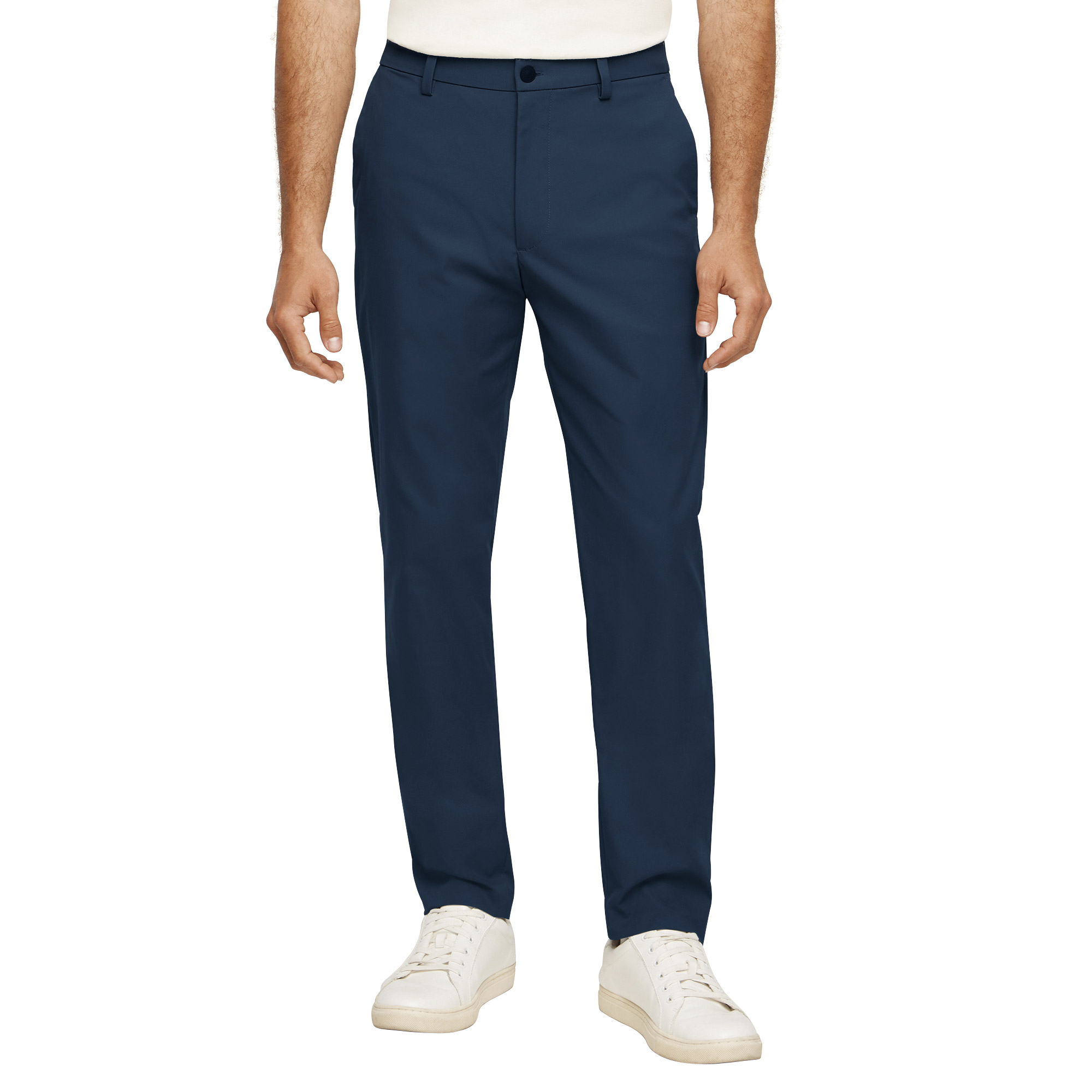 slim fit dress slacks Haggar Premium Comfort Melange Twill Dress Pants in Light Grey main image 0