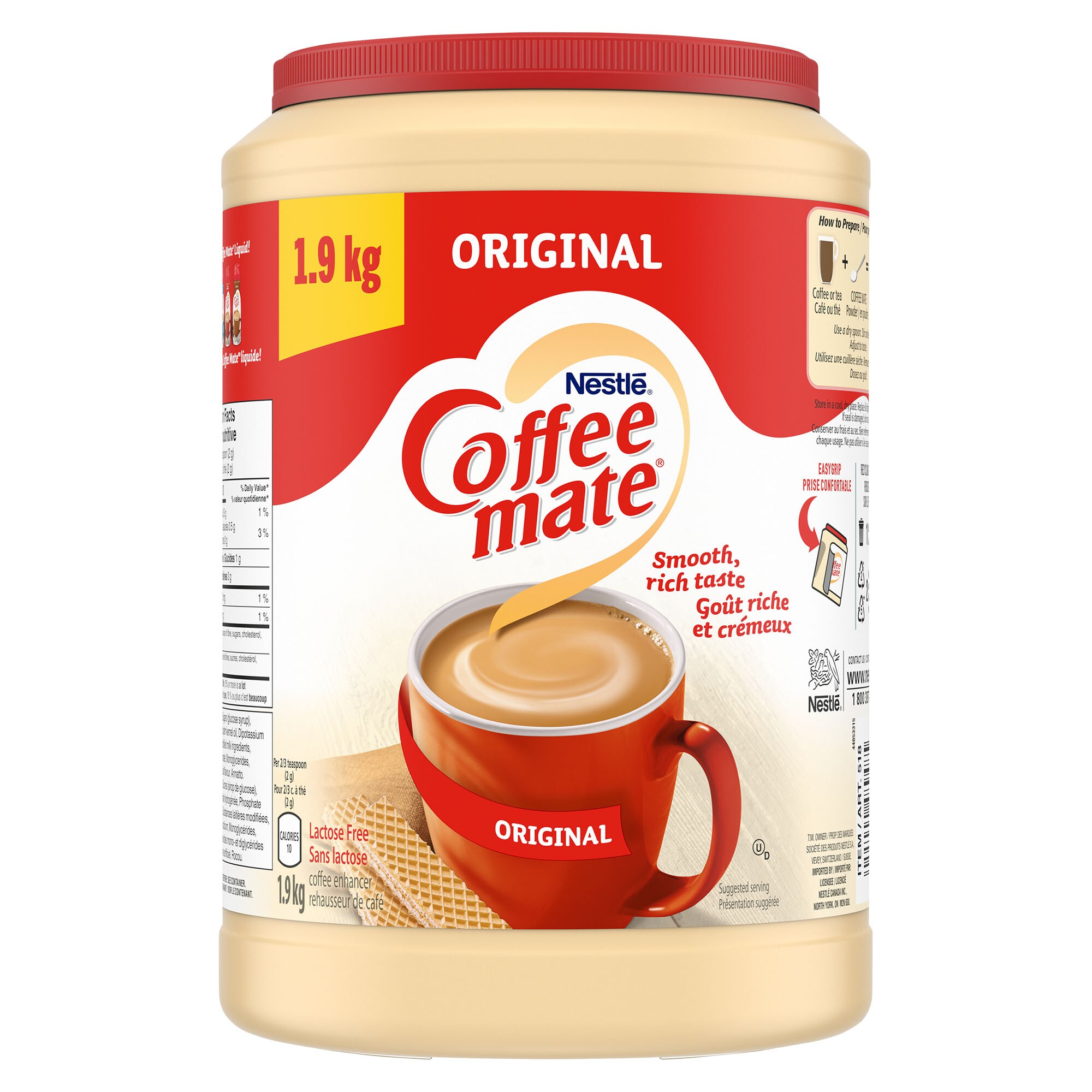 Nestlé Coffee-Mate Original Coffee Whitener, 1.9 kg