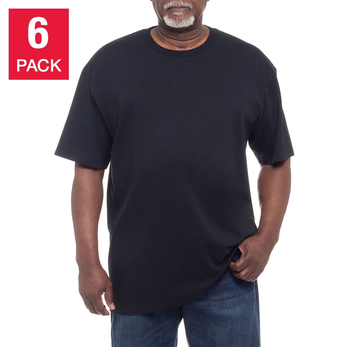 Kirkland Signature Men's Crew Neck Tee, 6-pack Costco