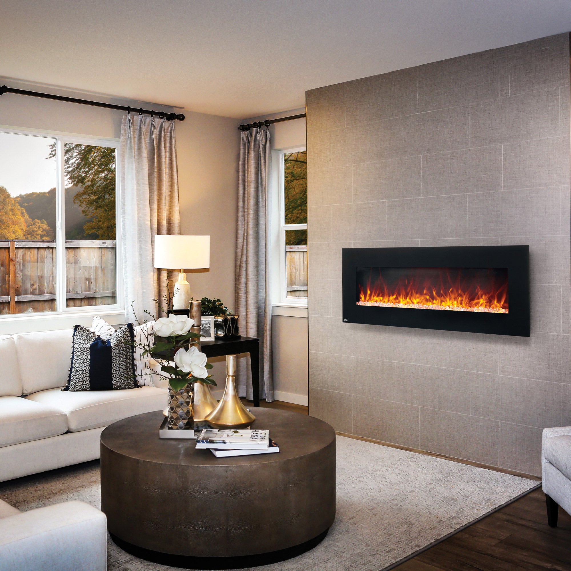 Napoleon 137.2 cm (54 in.) Electric Wallmount Fireplace | Costco