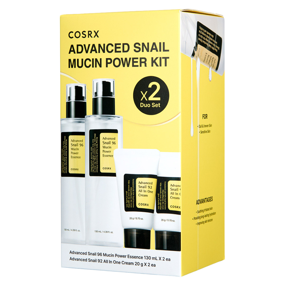 monkey COSRX スキンケア7点セット COSRX Advanced Snail Mucin Power Essence & All In One Cream Power
