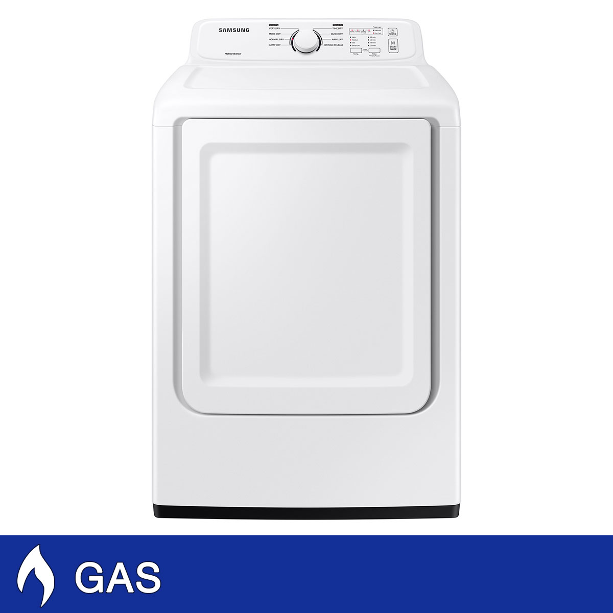 Samsung 7.2 cu. ft. GAS Dryer with Sensor Dry and 8 Drying Cycles