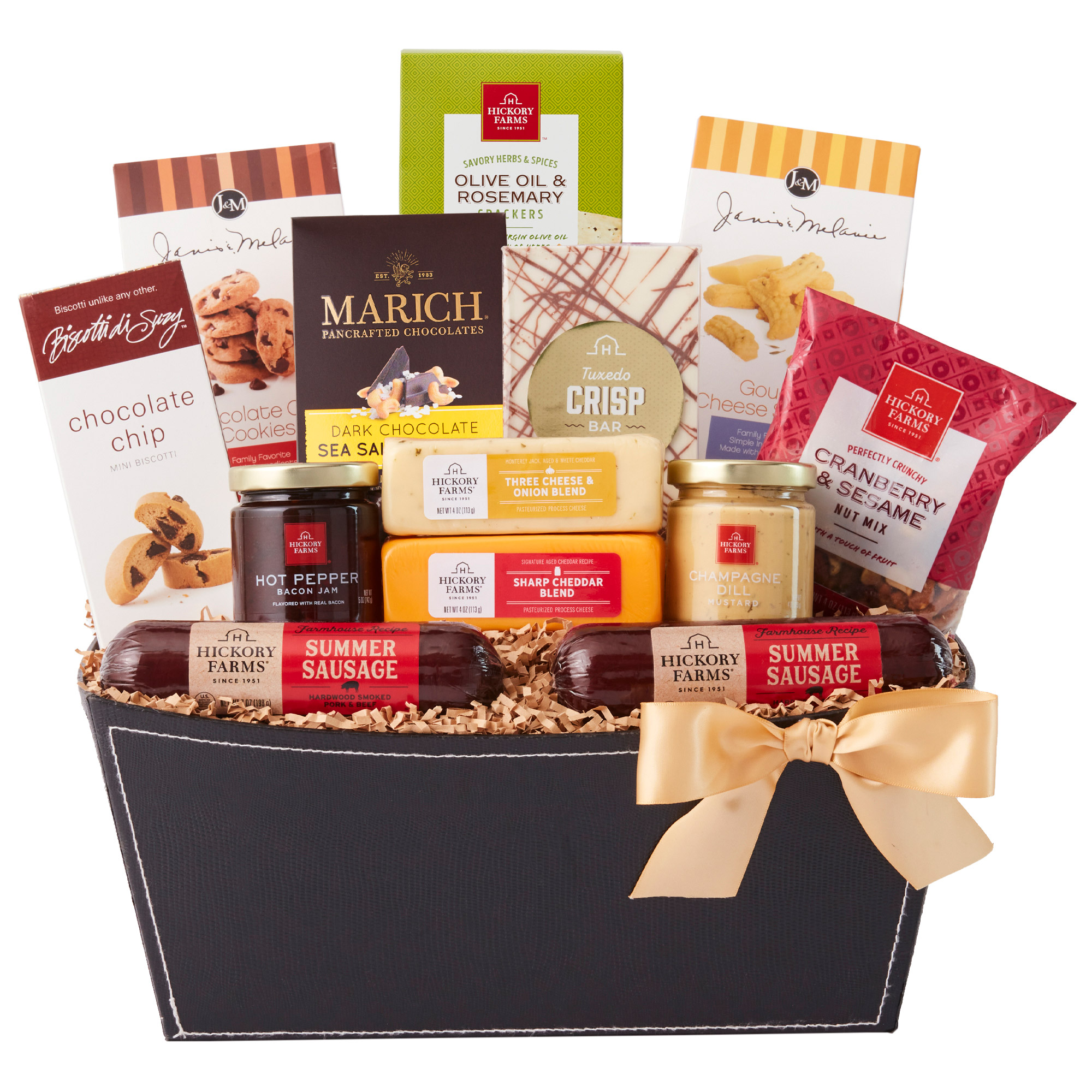 Hickory Farms Ultimate Party Snacks Gift Basket  3.19 lbs Total