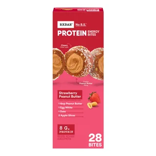 RXBAR Protein Strawberry Peanut Butter Energy Bites, 28-count