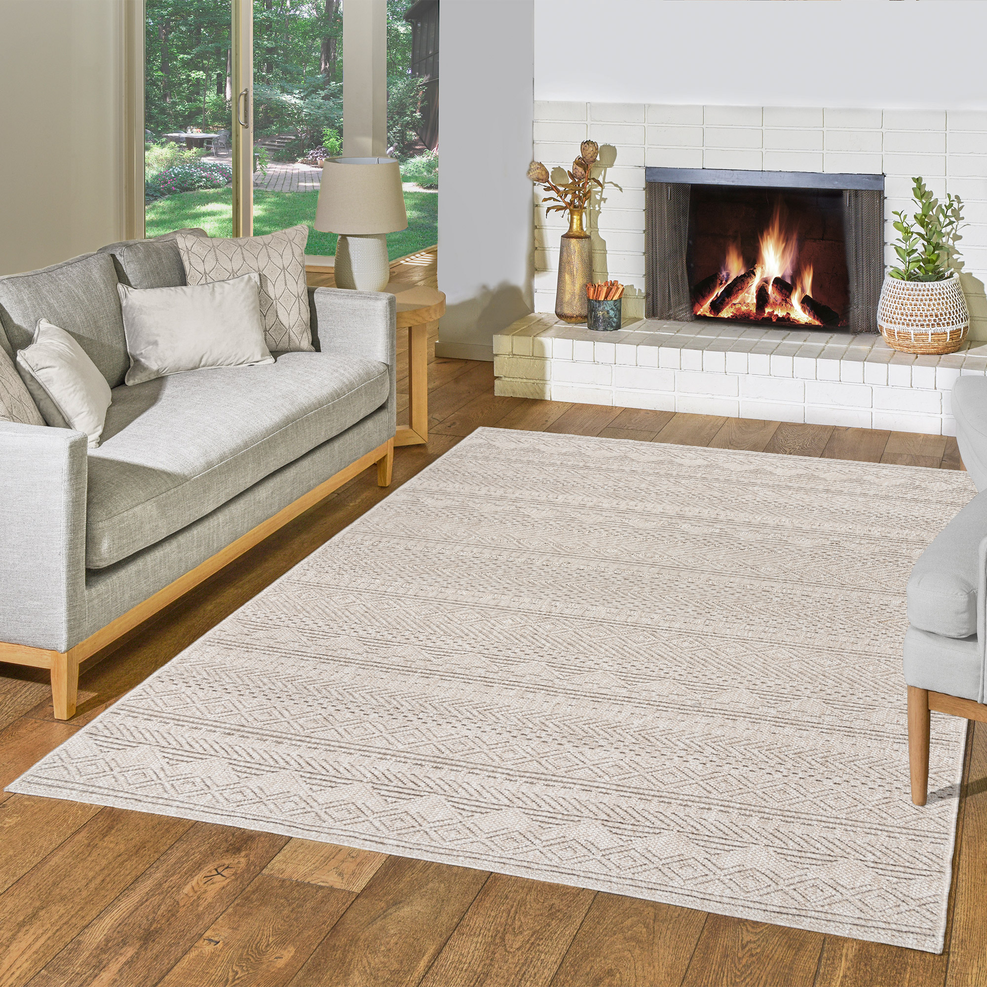 Textured Wool Area Rugs
