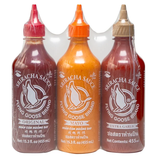FLYING GOOSE SRIRACHA VARIETY PACK 3 PACK 15.39 OUNCES EA