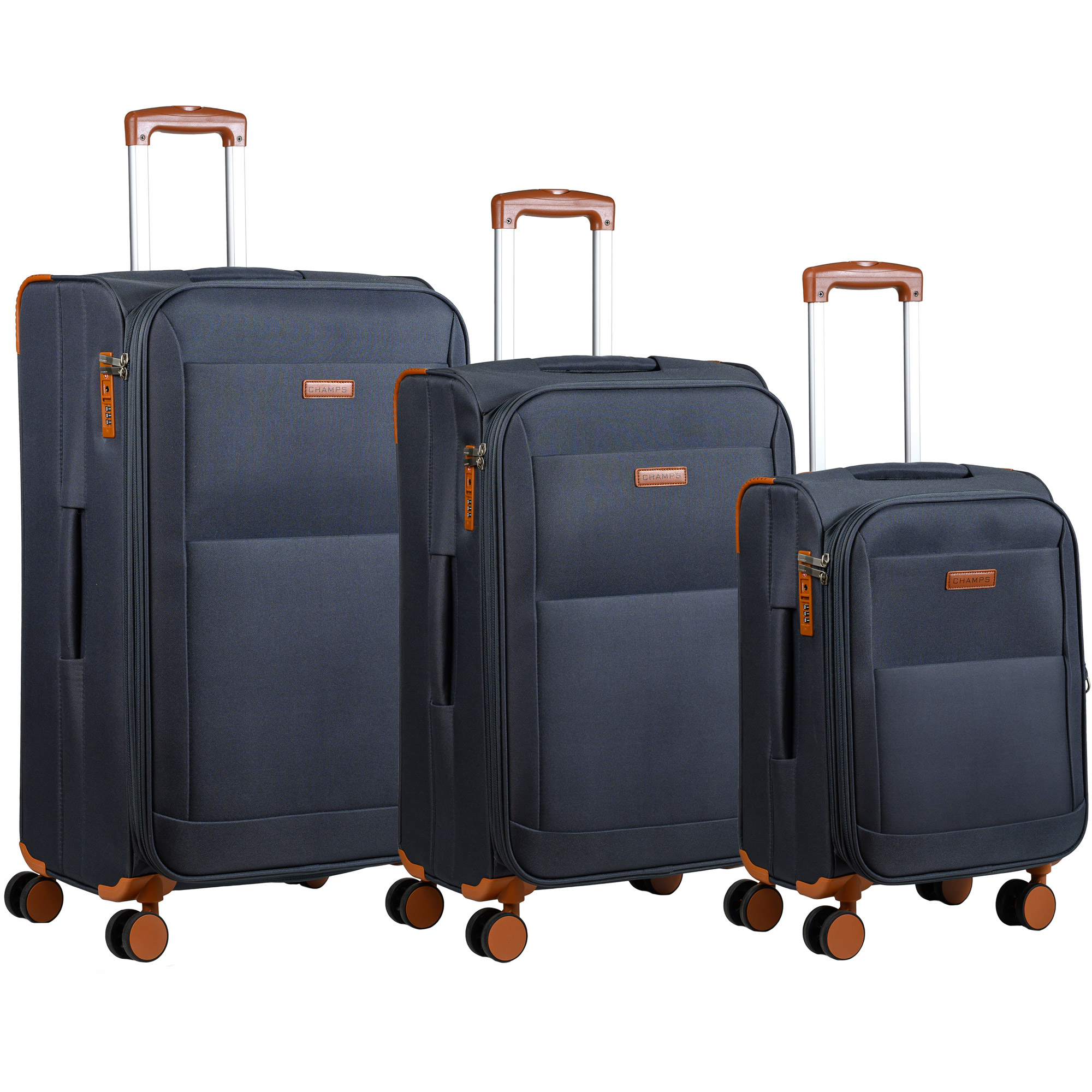Champs Classic Collection 3-piece Softside Luggage Set