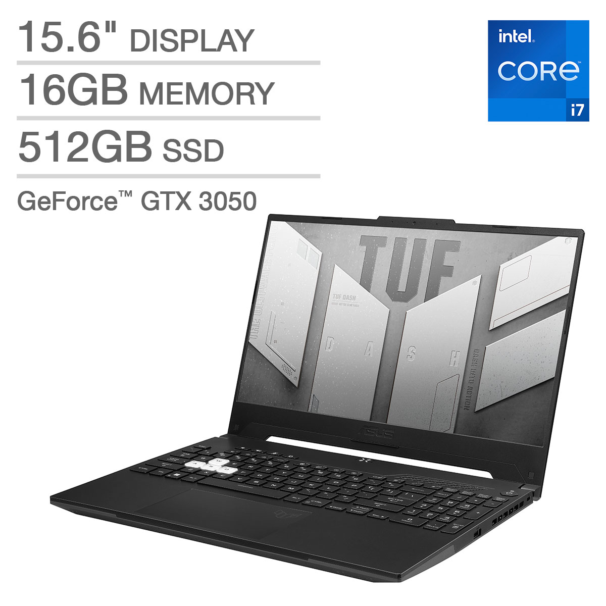 ASUS TUF Gaming F15 Laptop - Intel Core i7-12650H - GeForce RTX 3050 - 2560 x 1440 - Windows 11