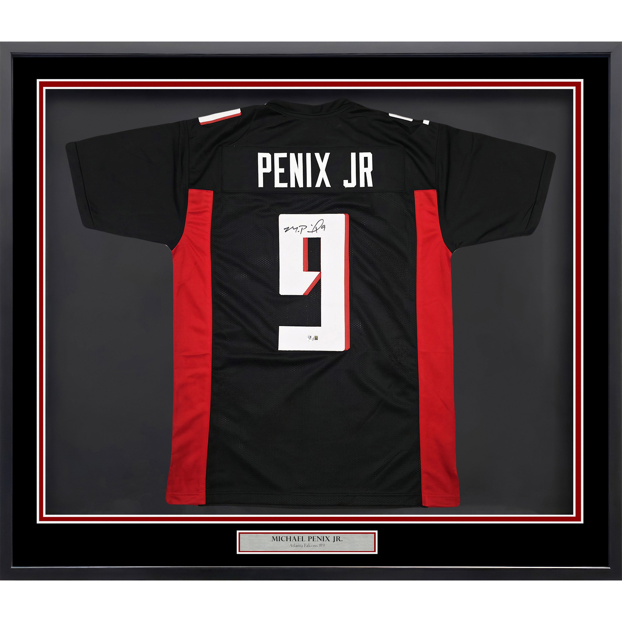 Atlanta Falcons Michael Penix Jr. Autographed Framed Black Jersey