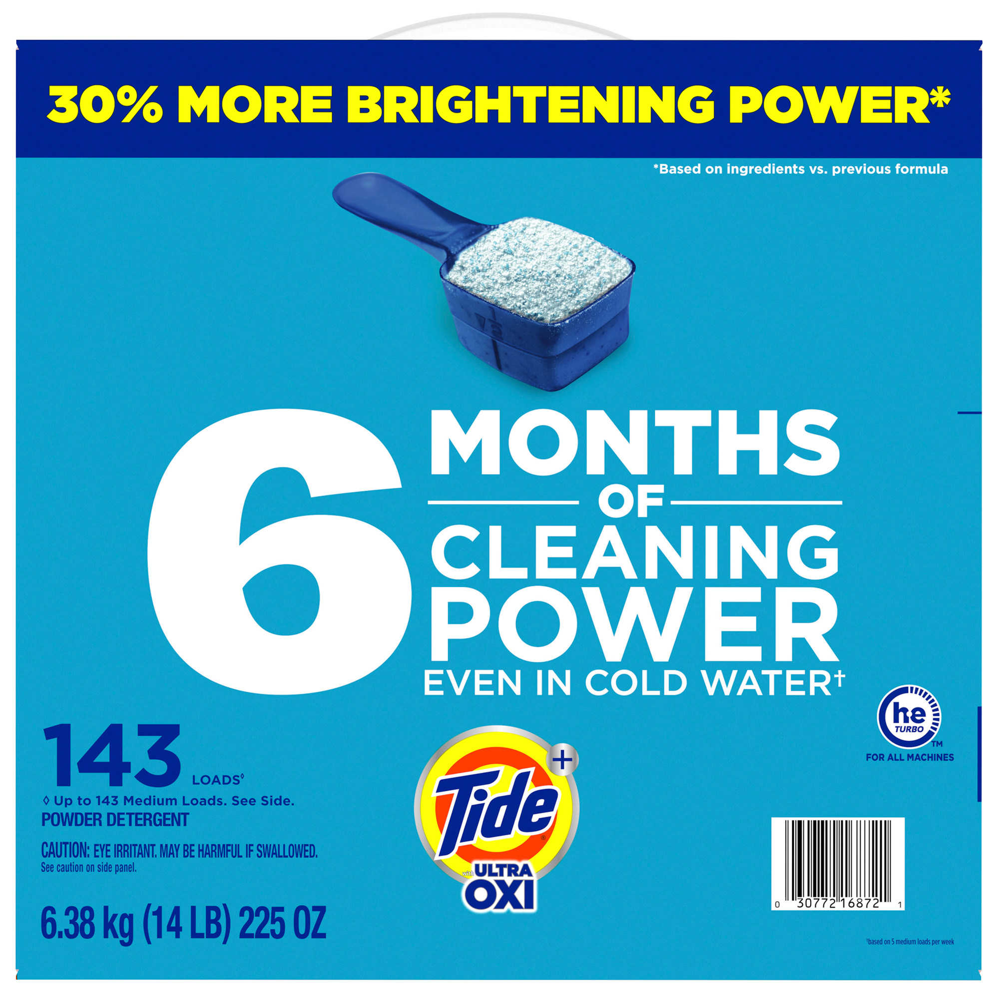 Tide Powder Laundry Detergent, Plus Ultra OXI, HE Compatible
