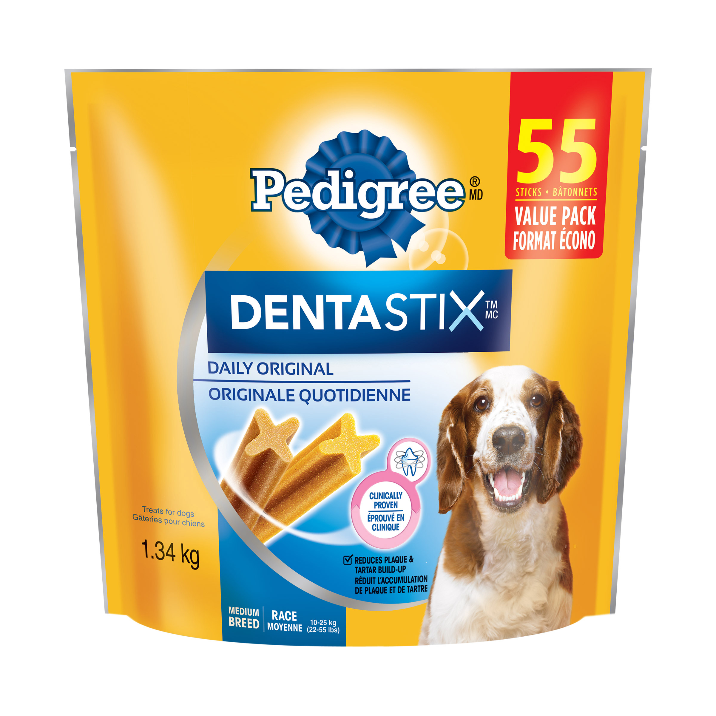 Pedigree Dentastix Medium Dog Original Treats, 55-count 
