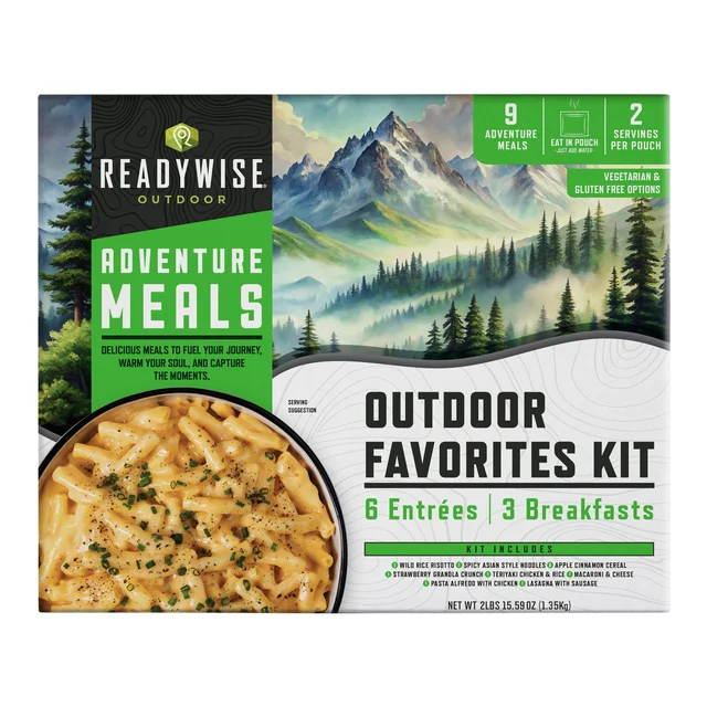 READY WISE OUTDOOR MEAL KIT 9 CT