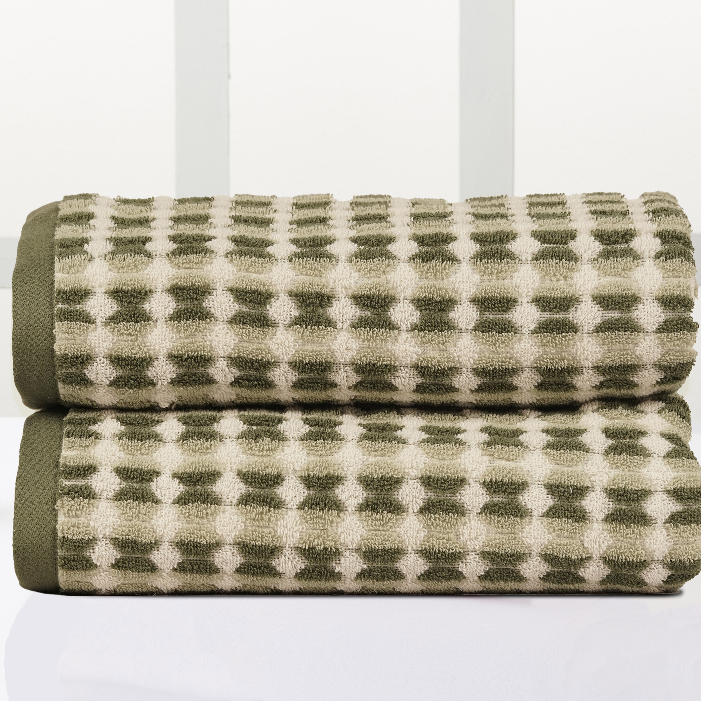 Striped Bath Towel  2-pack