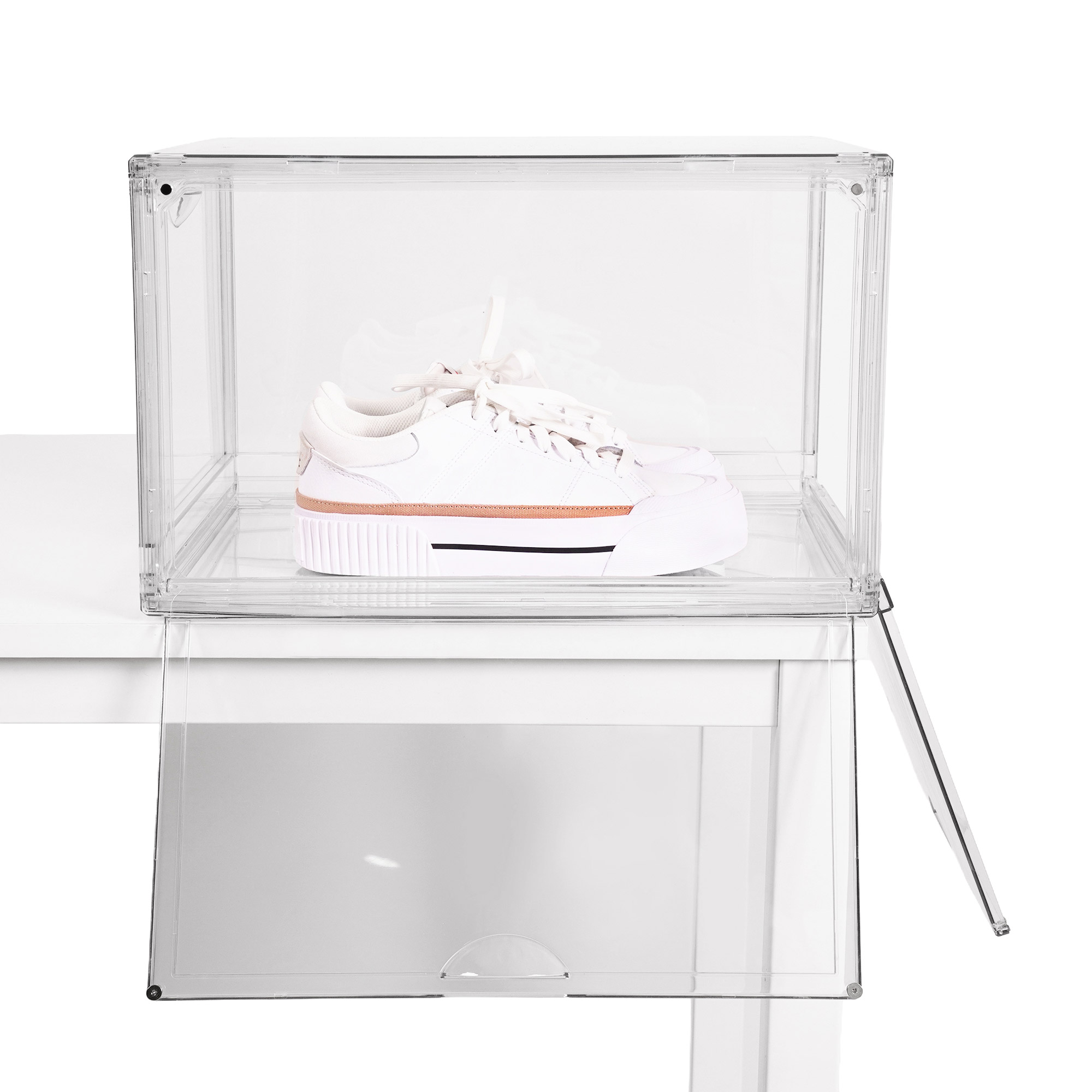 Clear Stackable Shoebox & Organizer, 4-pack | Costco