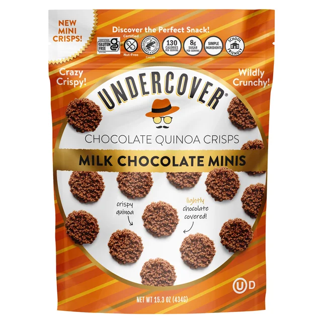 UNDERCOVER CHOCOLATE MINI CHOCOLATE CRISPS 15.3 OUNCE BAG