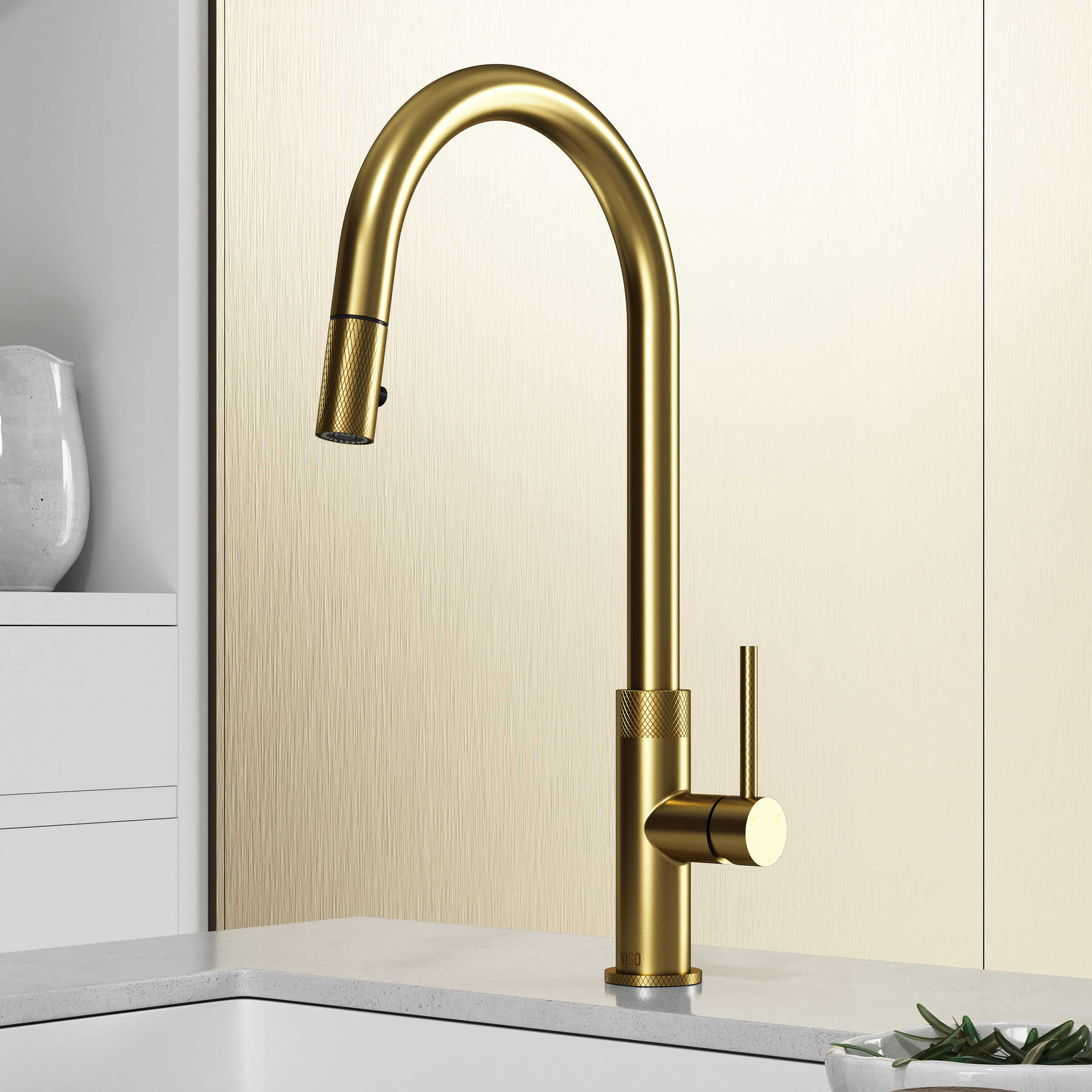 VIGO Bristol Single Handle Kitchen Faucet
