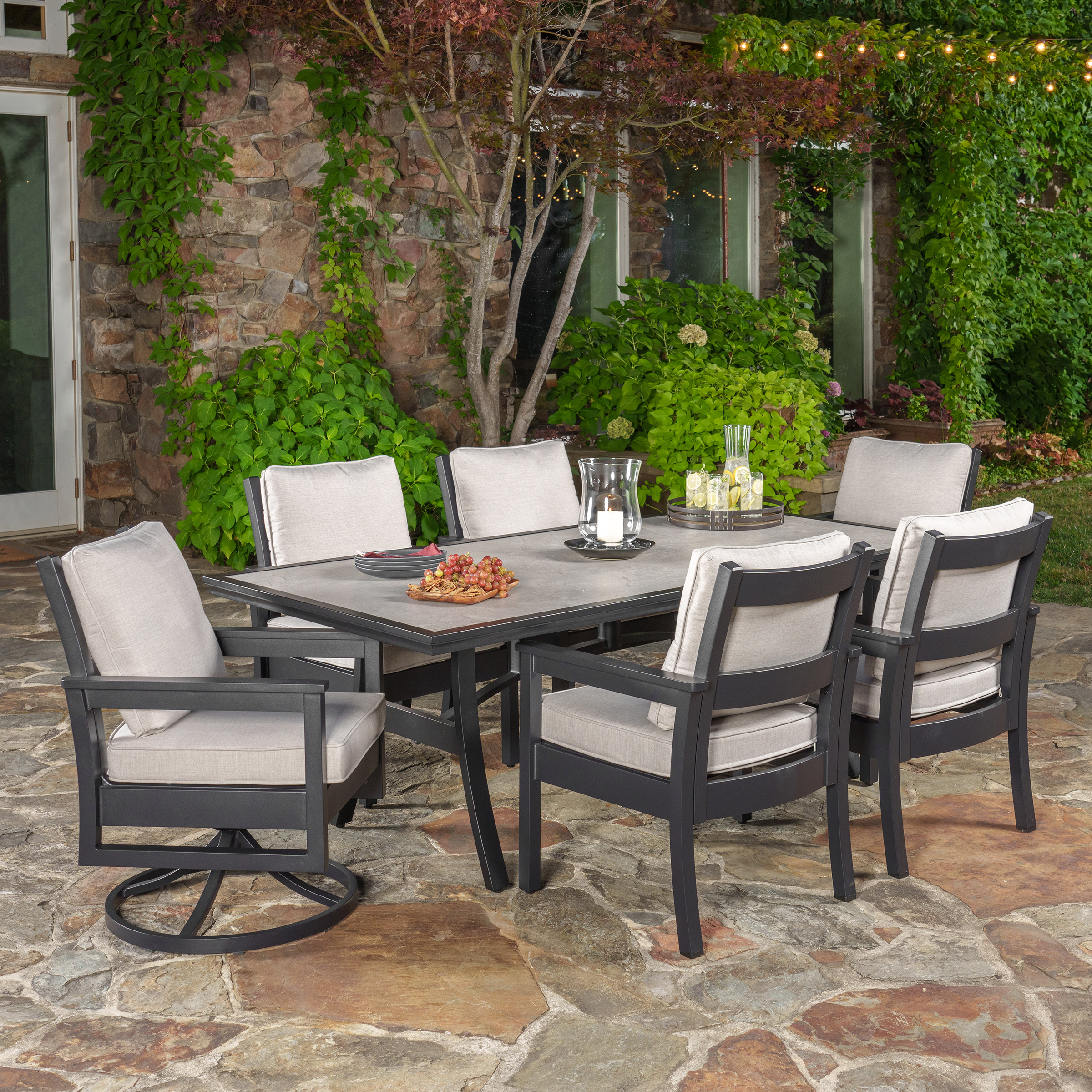 SunVilla Fairchild 7-piece Outdoor Cushion Dining Set | Costco