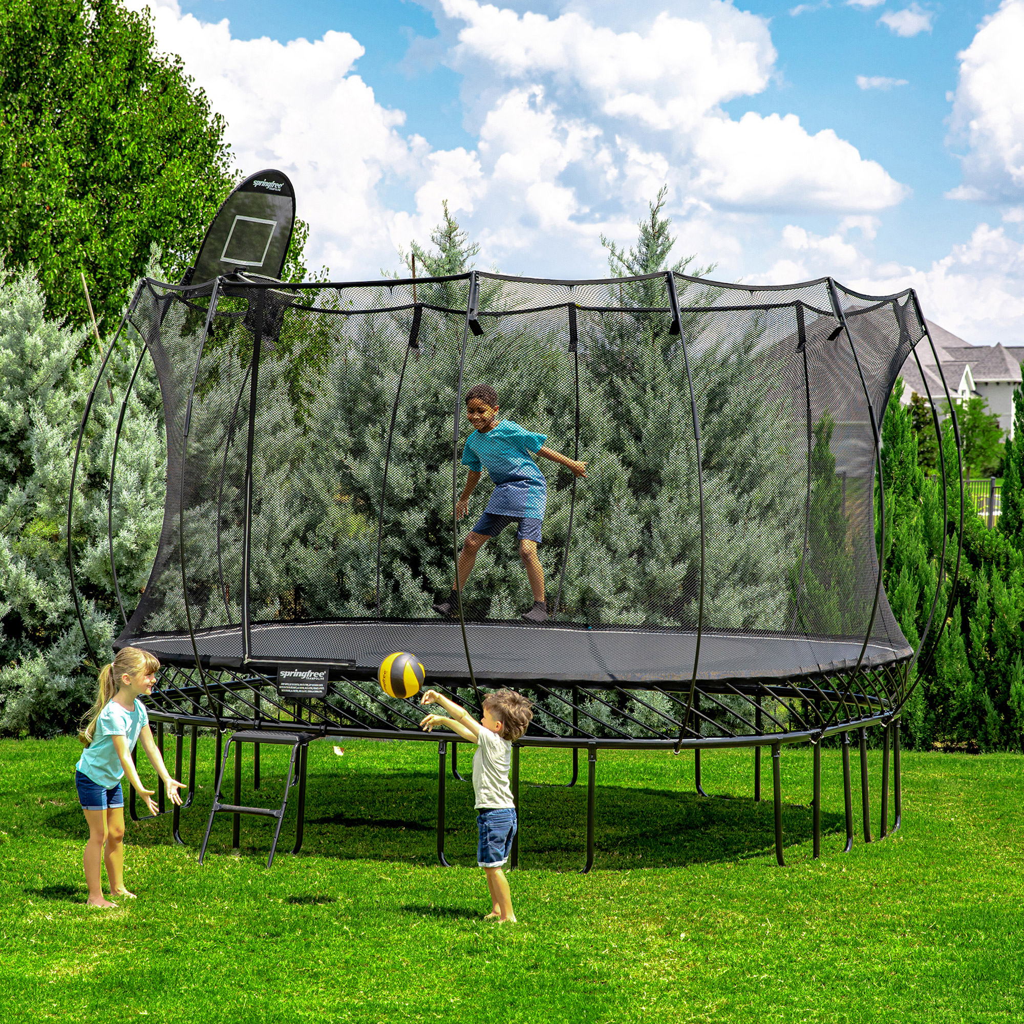 と*う様 lost Bubble Jumper 5'8 5フィン Springfree 11 x 13 ft. Jumbo Rectangle Trampoline Bundle | Costco