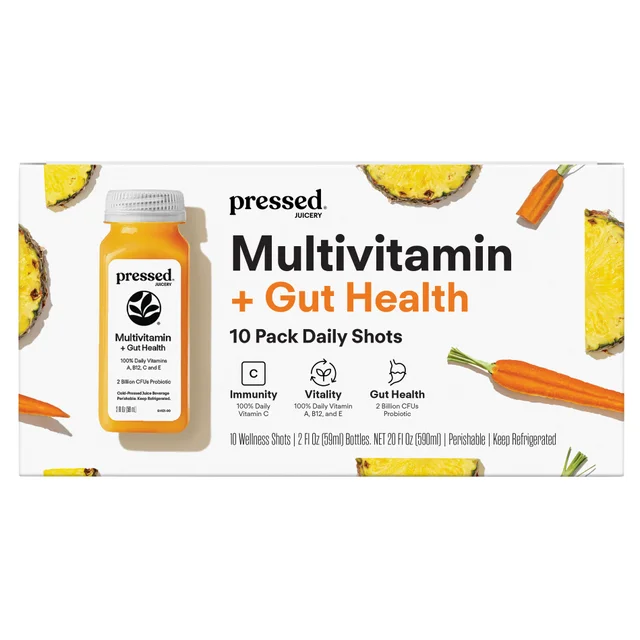 PRESSED MULTIVITAMIN GUT SHOTS 10/2 OZ.