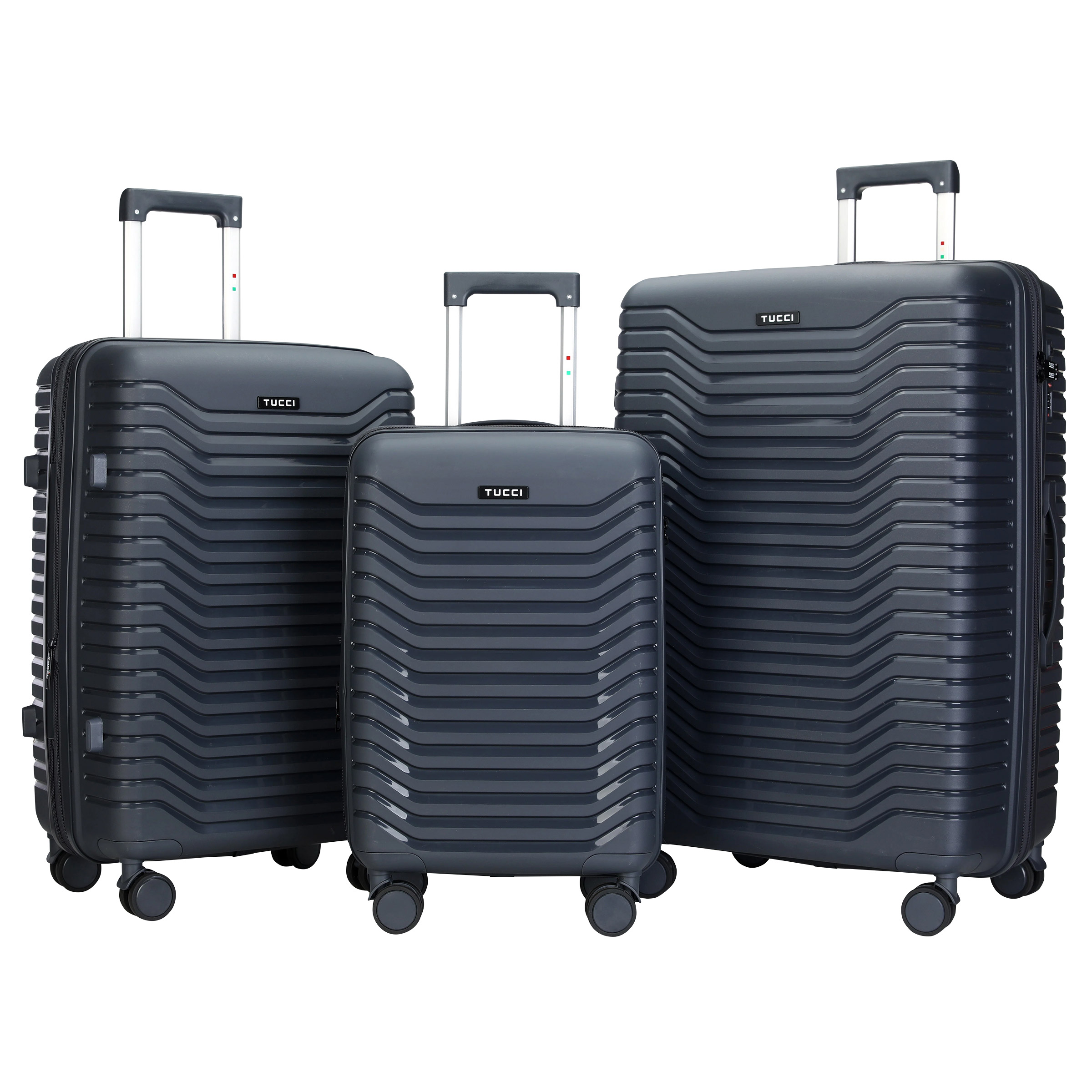 Tucci Presa Di Ferro - 3-piece Hardside Expandable Spinner Luggage Set