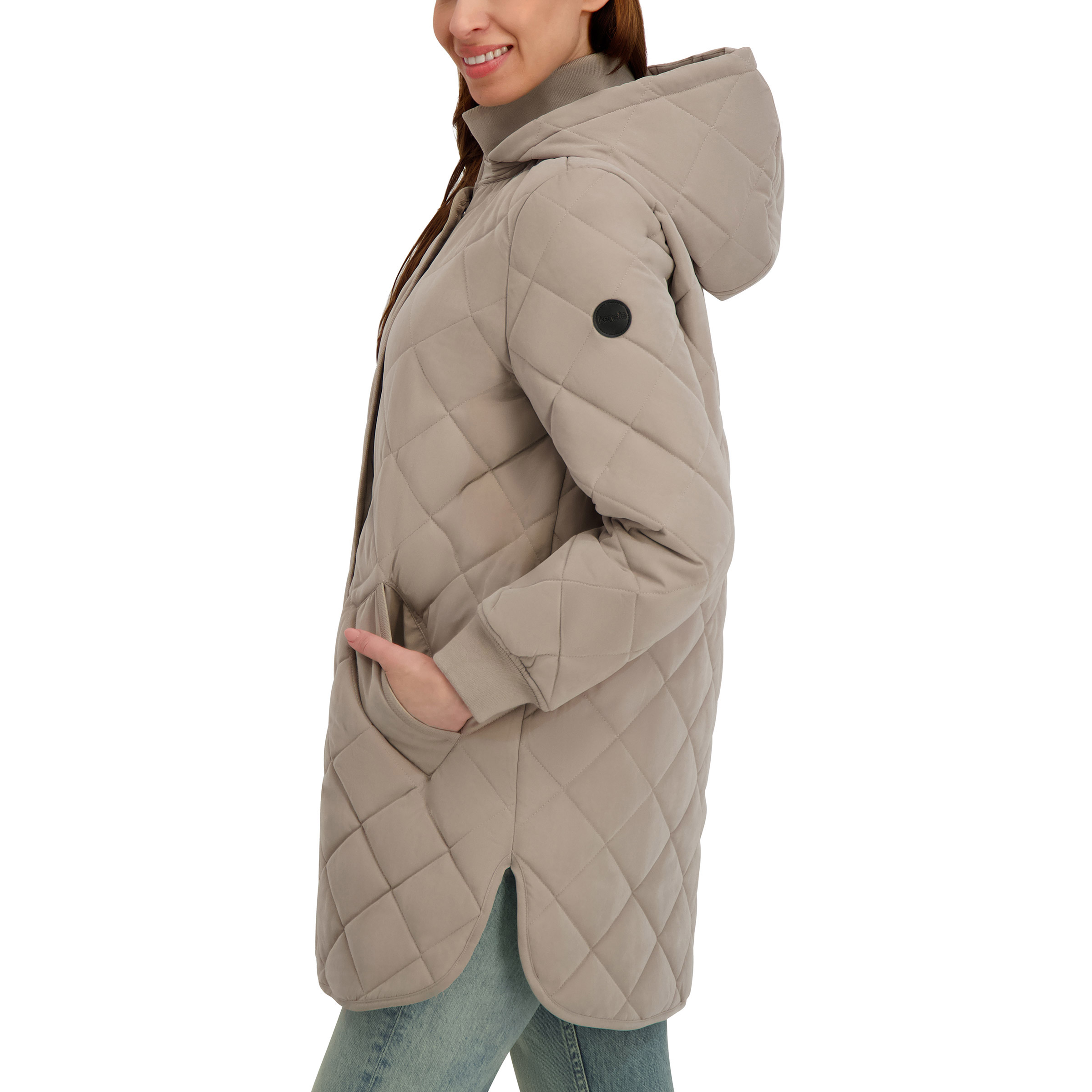 ジャケット・アウター andfamilys STEER OIL CAR COAT Kensie Women's Microfiber Car Coat | Costco
