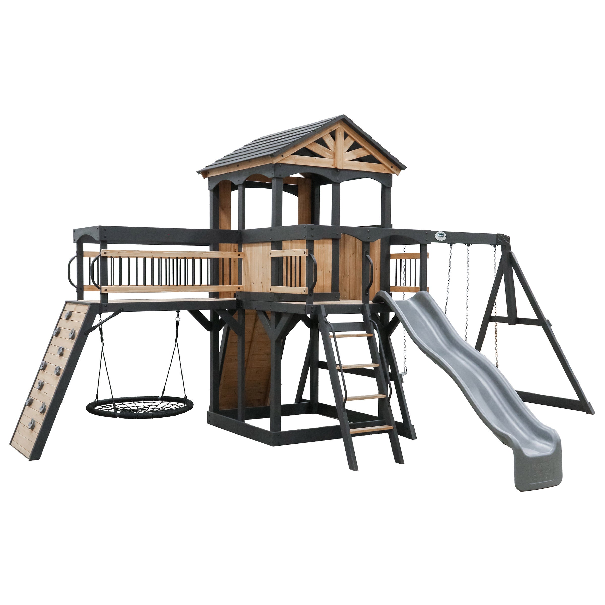Backyard Discovery Timber Crossing All Cedar Swing Set | Costco