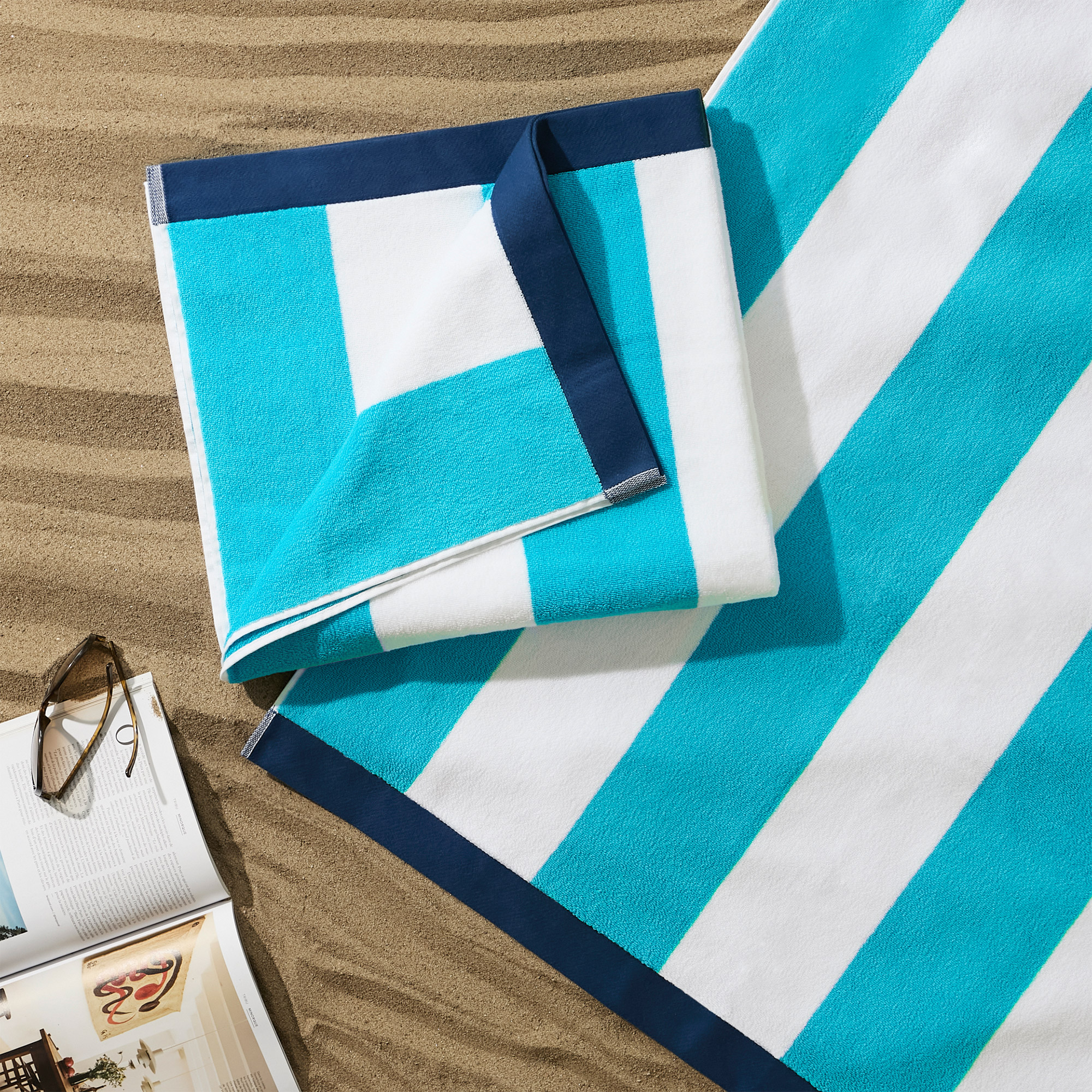 Home Inspiration Cabana Beach Towel, 2-pack 