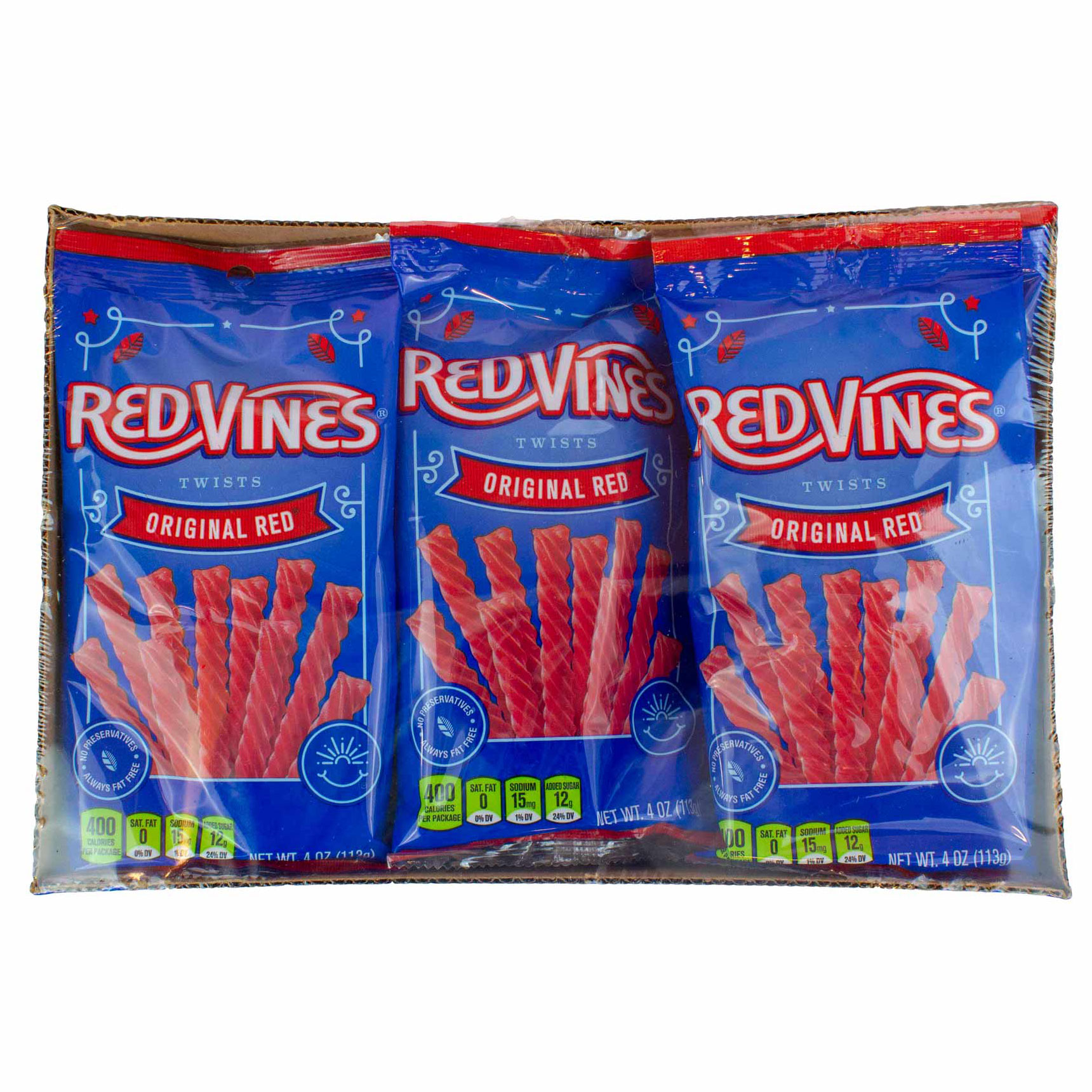 Red Vines Twists  Original Red Licorice Candy  4 oz  15-count