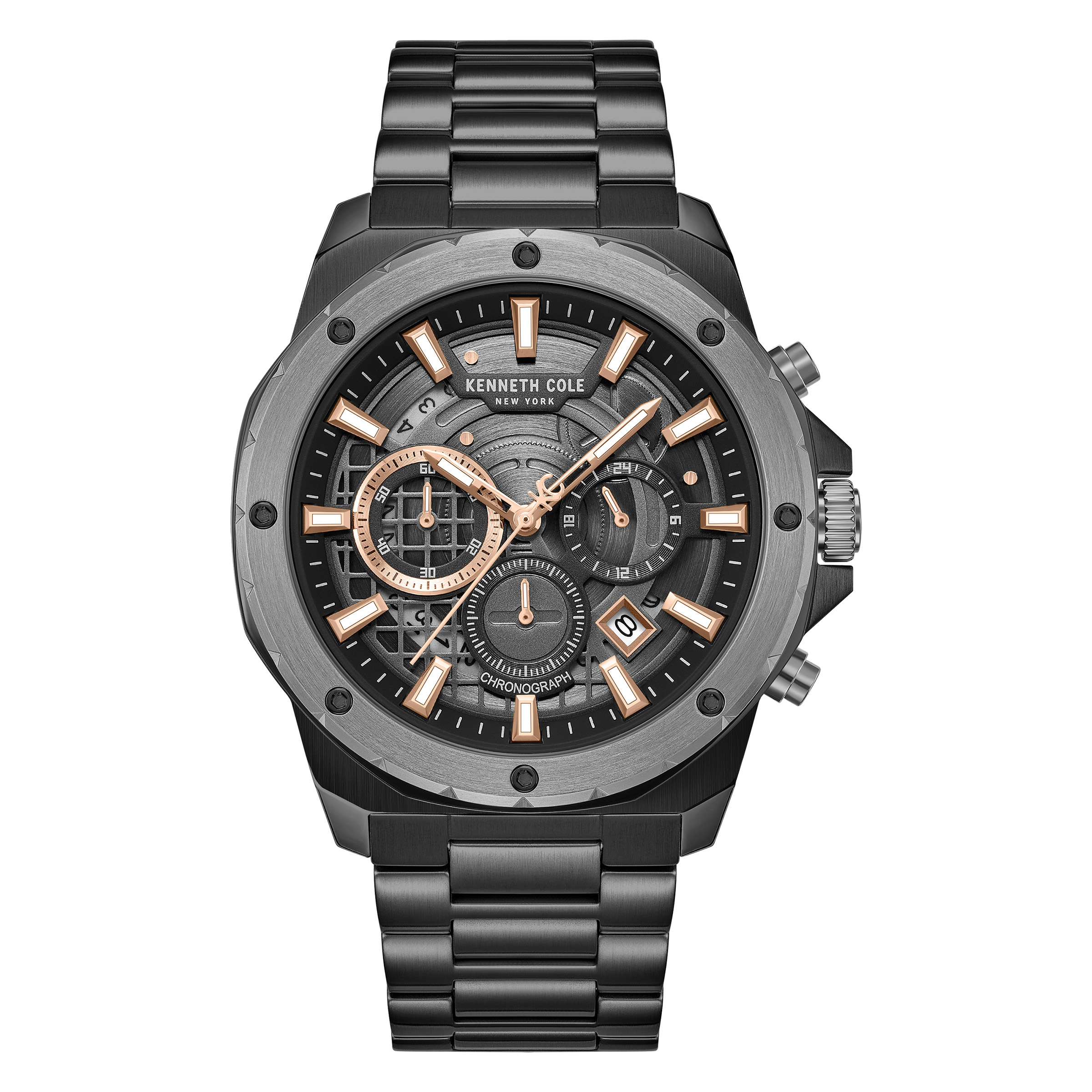 Kenneth Cole New York Black Skeleton Dial Men's Watch