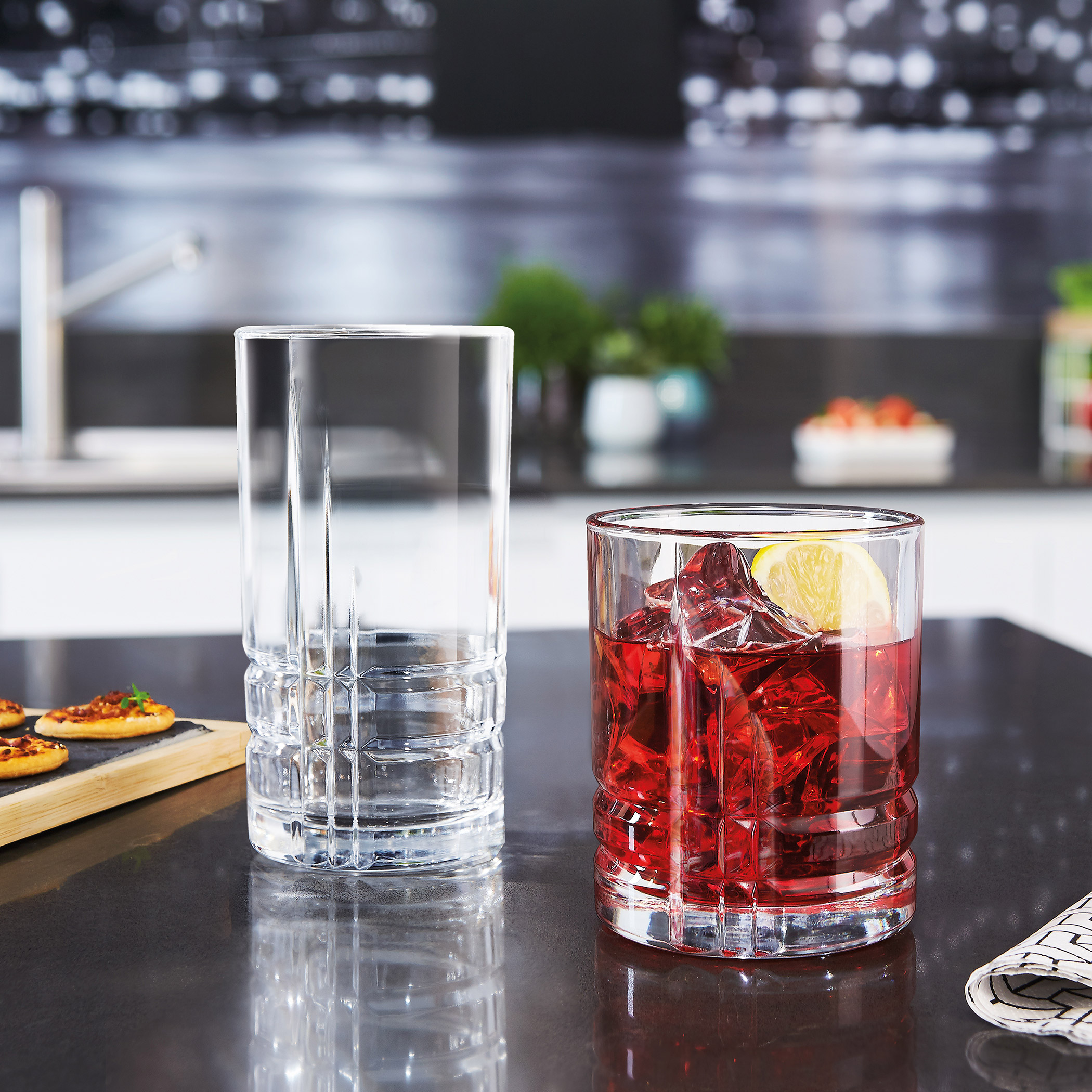 12oz glass cups 8 Pack