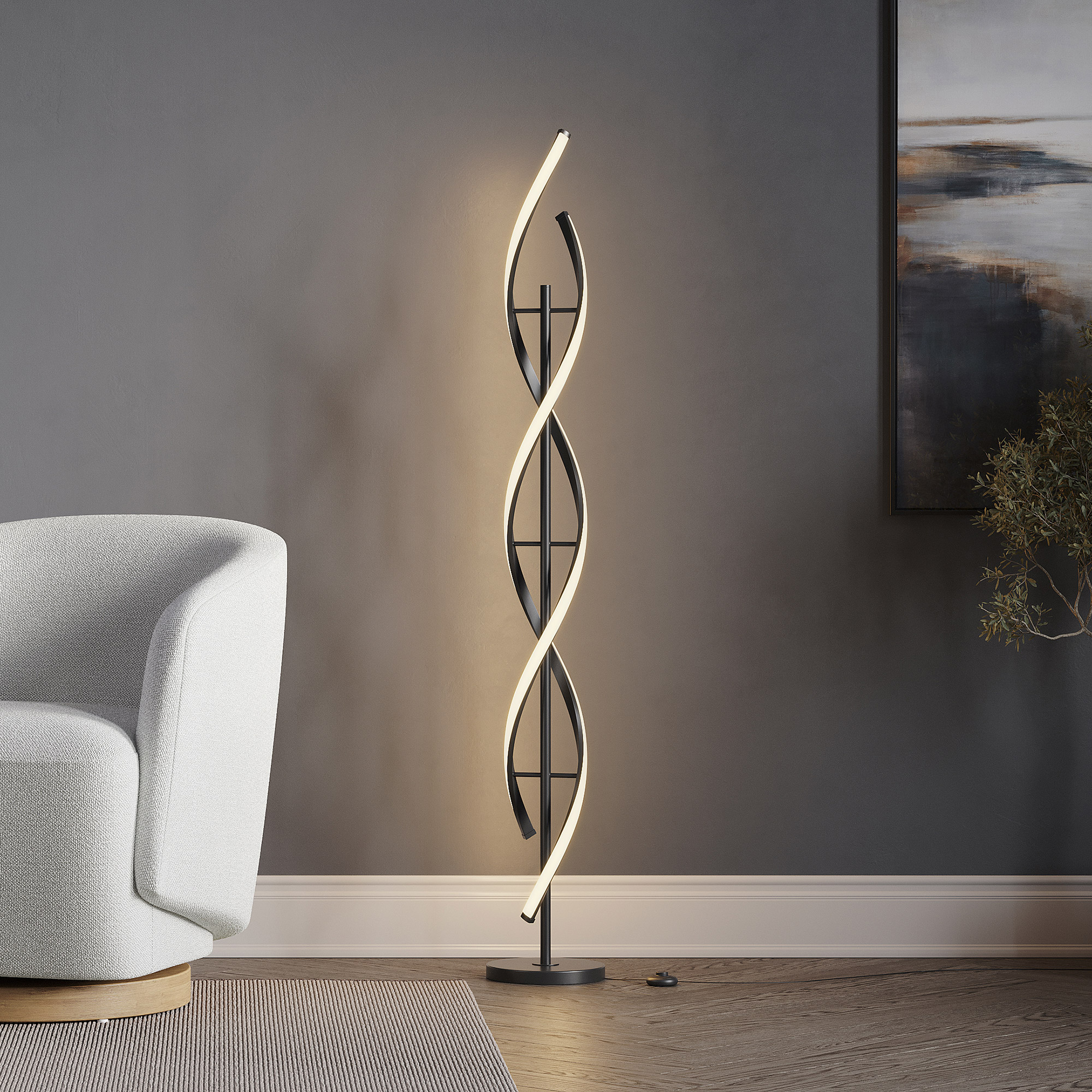 コストコフロアランプ BRIDGEPORT DESIGNS シリンダーフロアランプ | Costco Japan