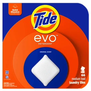 Tide Evo Laundry Detergent Tiles, Original, 66-count